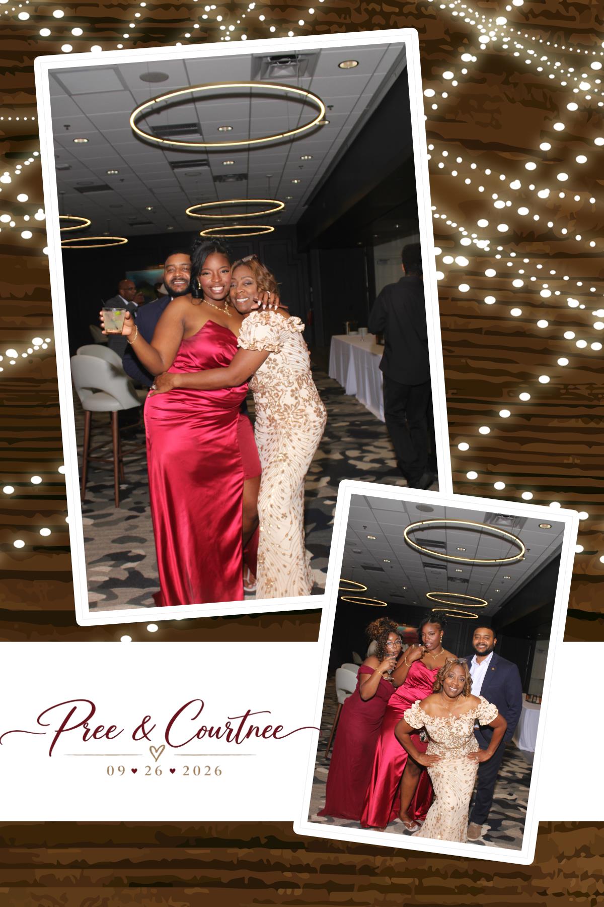 Pree & Courtnee Wedding | View more photos from the event at gallery.photoboothcincy.com/u/PhotoBoothCincy/Pree-Courtnee-Wedding