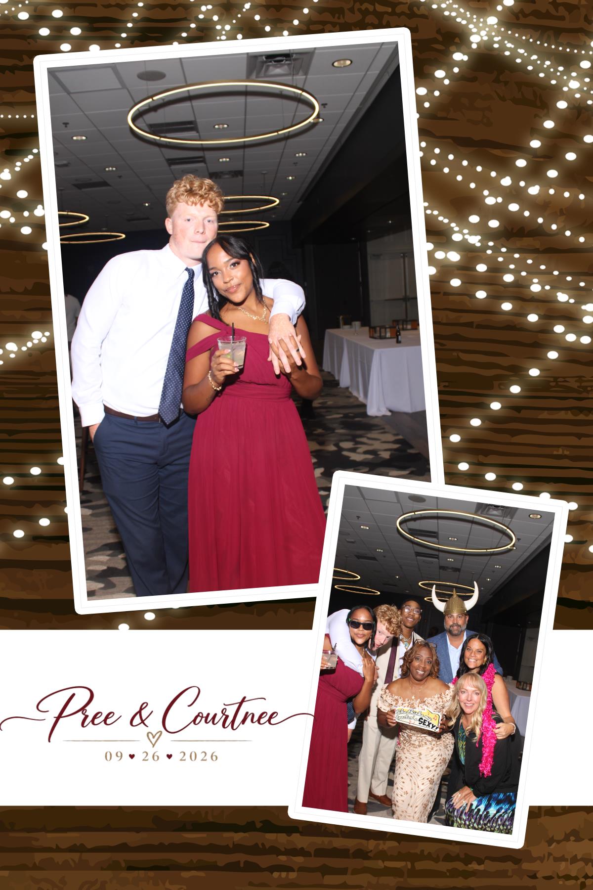 Pree & Courtnee Wedding | View more photos from the event at gallery.photoboothcincy.com/u/PhotoBoothCincy/Pree-Courtnee-Wedding