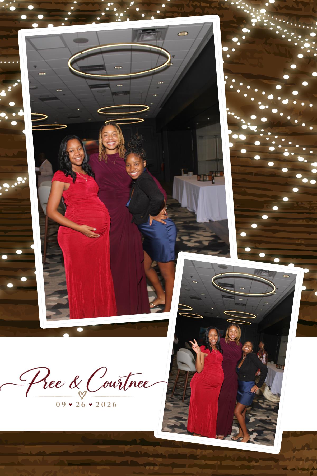 Pree & Courtnee Wedding | View more photos from the event at gallery.photoboothcincy.com/u/PhotoBoothCincy/Pree-Courtnee-Wedding