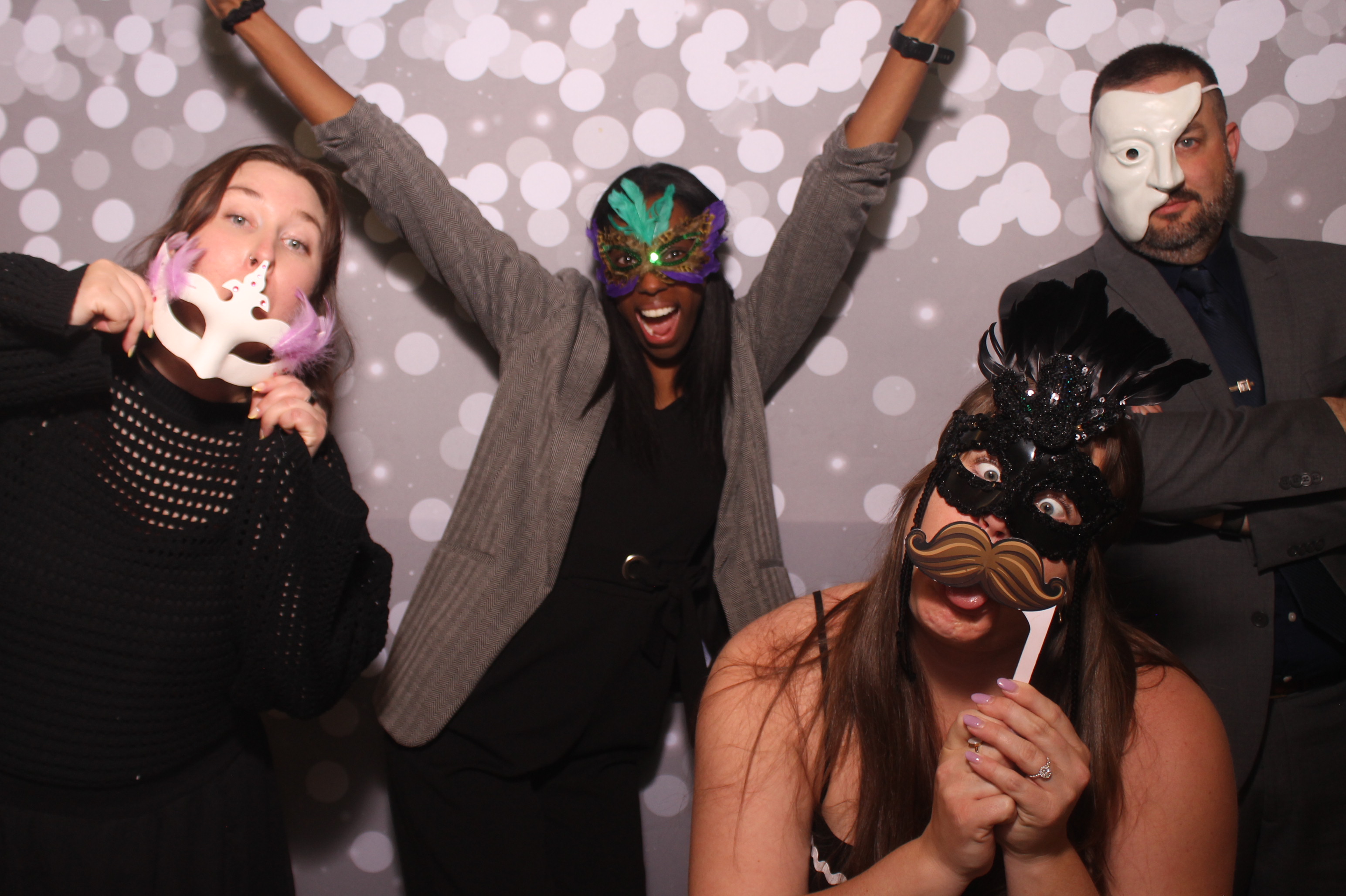 Red EOY Celebration MasqueRAdae Ball!! | View more photos from the event at gallery.photoboothcincy.com/u/PhotoBoothCincy/Red-EOY-Celebration-MasqueRAdae-Ball