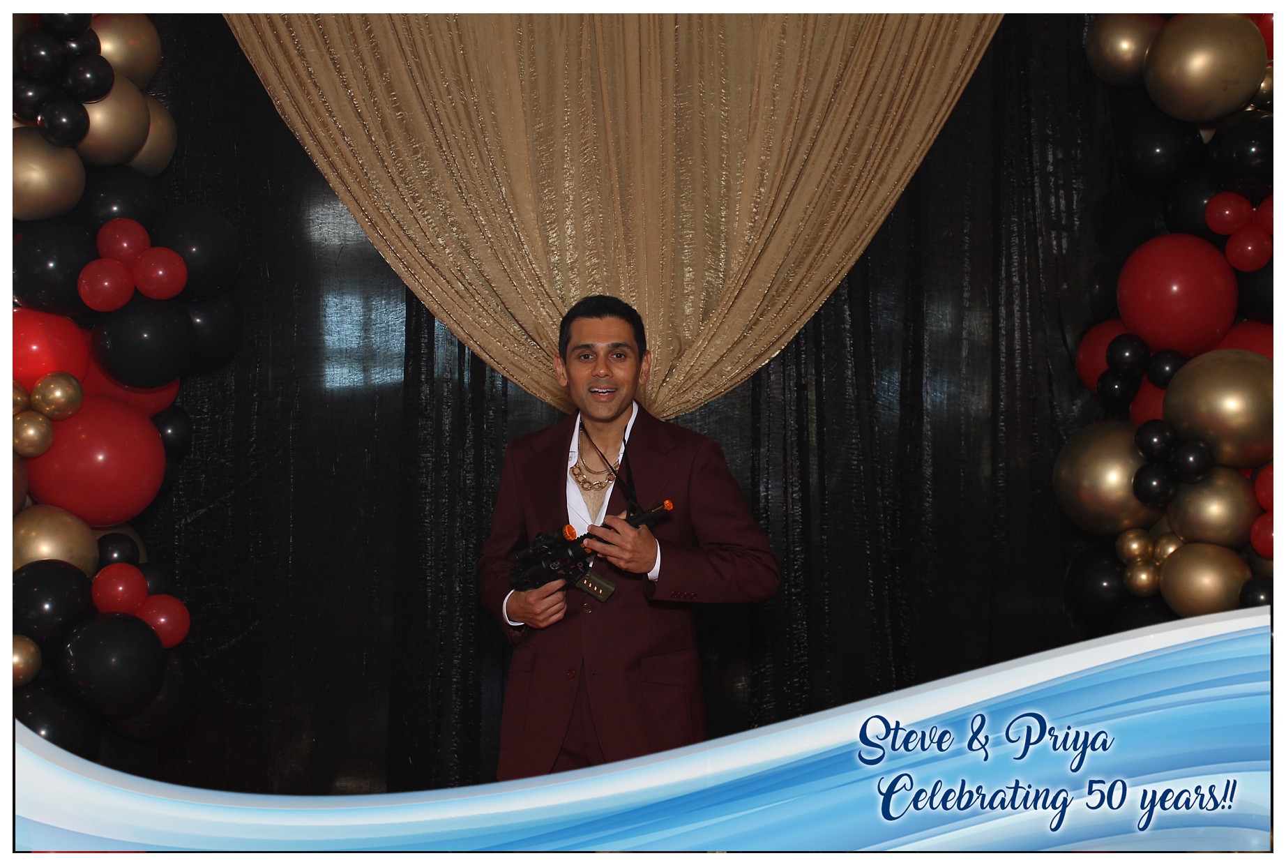 Steve & Priya Celebrating 50 Years | View more photos from the event at gallery.photoboothcincy.com/u/PhotoBoothCincy/Steve-Priya-Celebrating-50-Years