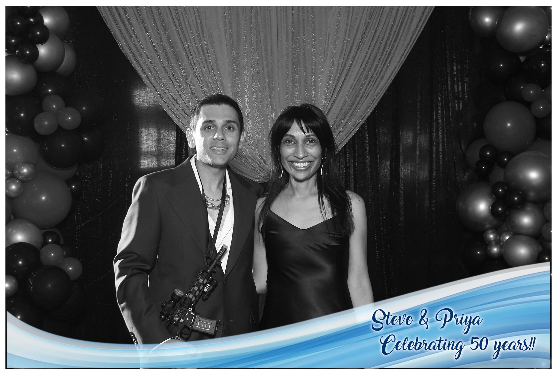 Steve & Priya Celebrating 50 Years | View more photos from the event at gallery.photoboothcincy.com/u/PhotoBoothCincy/Steve-Priya-Celebrating-50-Years