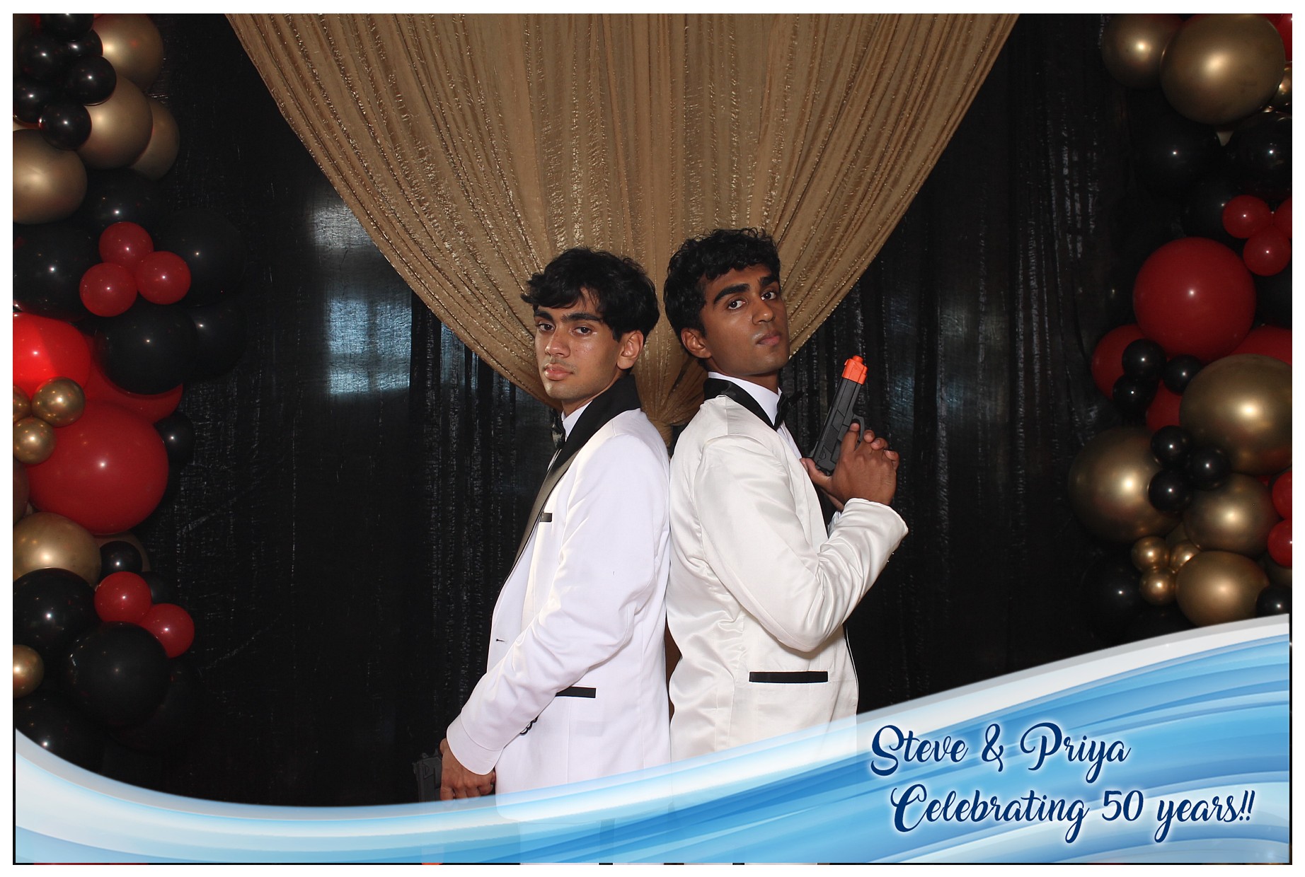 Steve & Priya Celebrating 50 Years | View more photos from the event at gallery.photoboothcincy.com/u/PhotoBoothCincy/Steve-Priya-Celebrating-50-Years