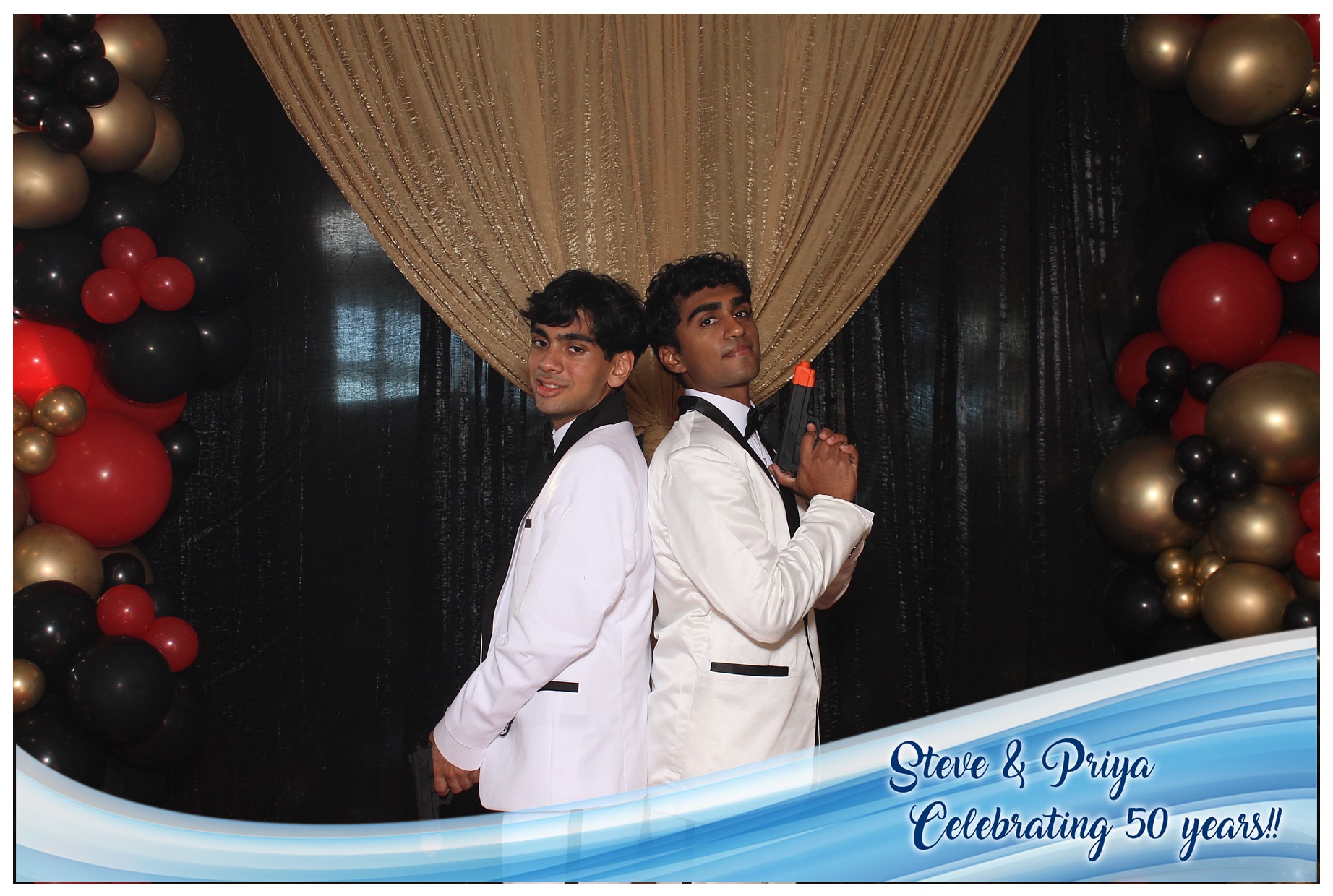 Steve & Priya Celebrating 50 Years | View more photos from the event at gallery.photoboothcincy.com/u/PhotoBoothCincy/Steve-Priya-Celebrating-50-Years