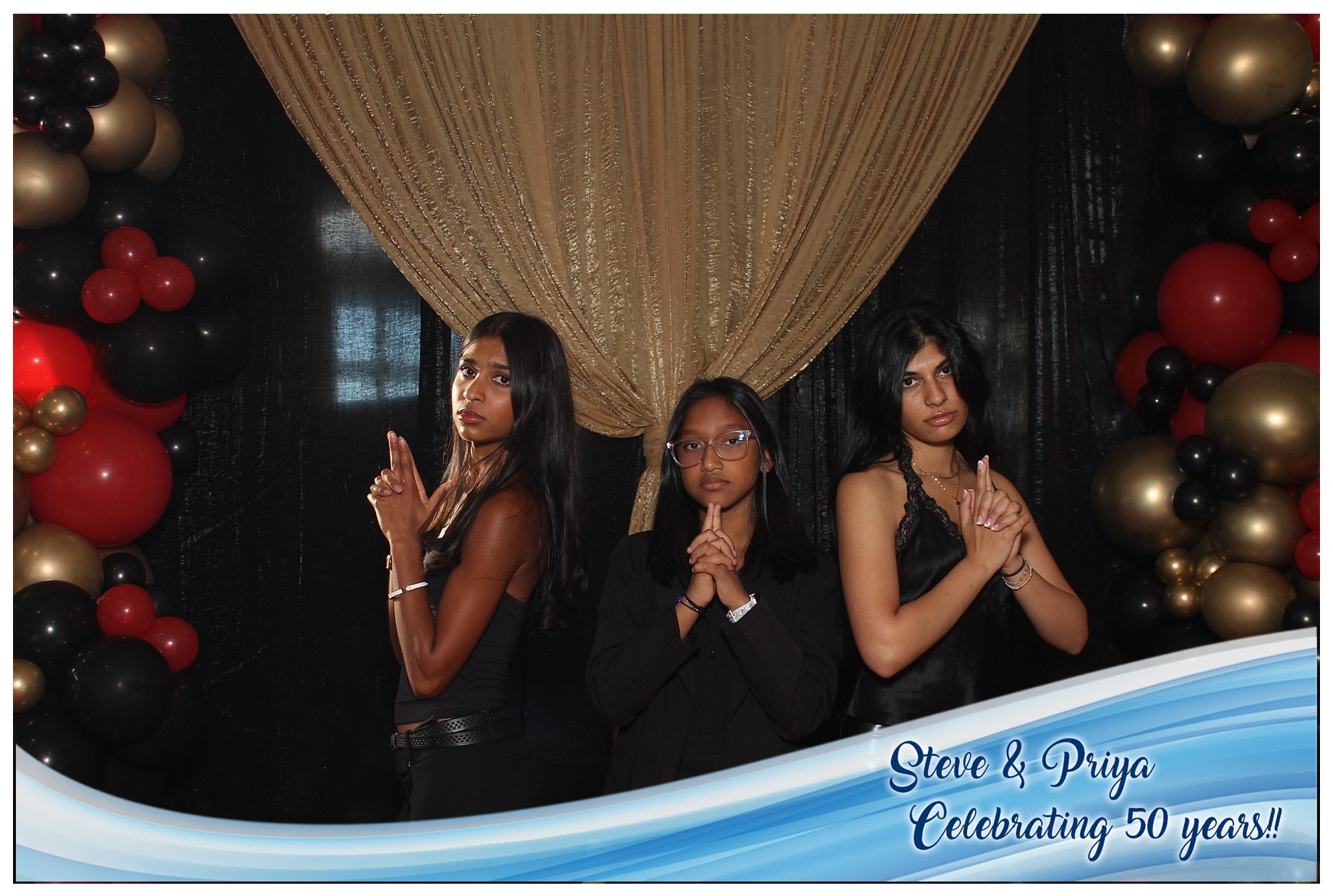 Steve & Priya Celebrating 50 Years | View more photos from the event at gallery.photoboothcincy.com/u/PhotoBoothCincy/Steve-Priya-Celebrating-50-Years
