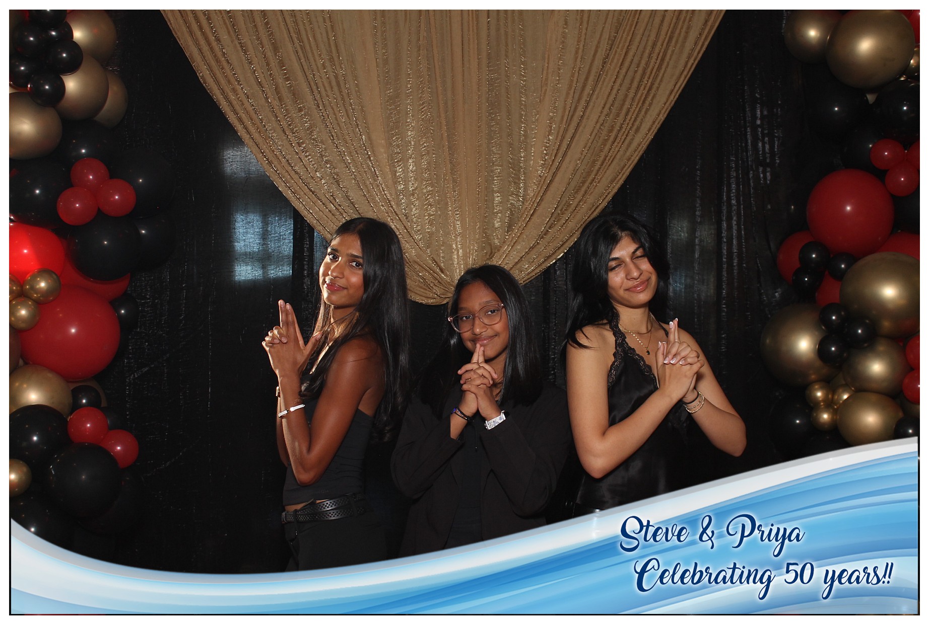 Steve & Priya Celebrating 50 Years | View more photos from the event at gallery.photoboothcincy.com/u/PhotoBoothCincy/Steve-Priya-Celebrating-50-Years