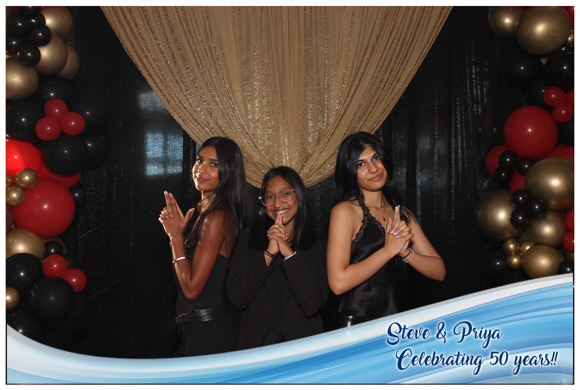 Steve & Priya Celebrating 50 Years | View more photos from the event at gallery.photoboothcincy.com/u/PhotoBoothCincy/Steve-Priya-Celebrating-50-Years