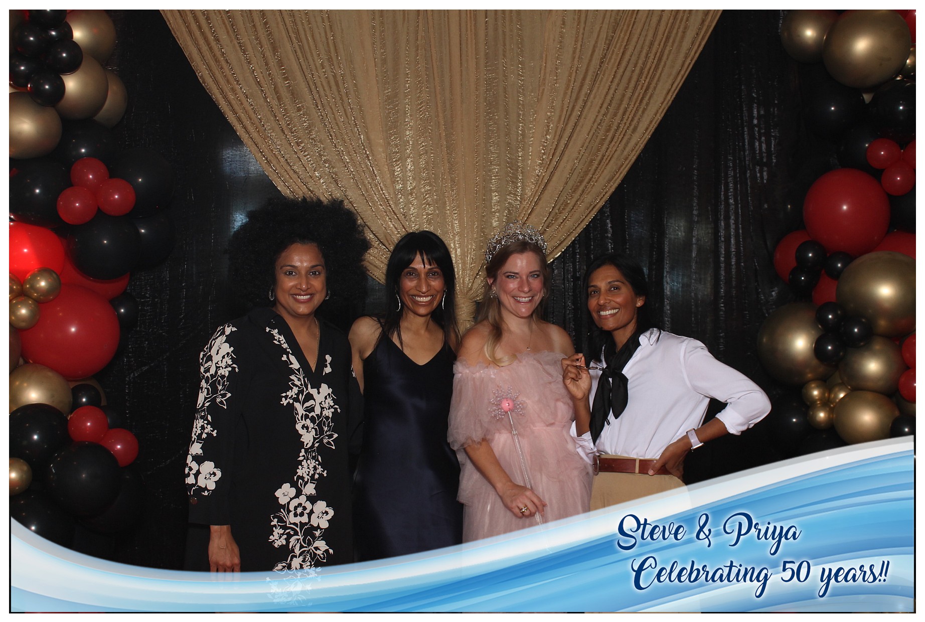 Steve & Priya Celebrating 50 Years | View more photos from the event at gallery.photoboothcincy.com/u/PhotoBoothCincy/Steve-Priya-Celebrating-50-Years