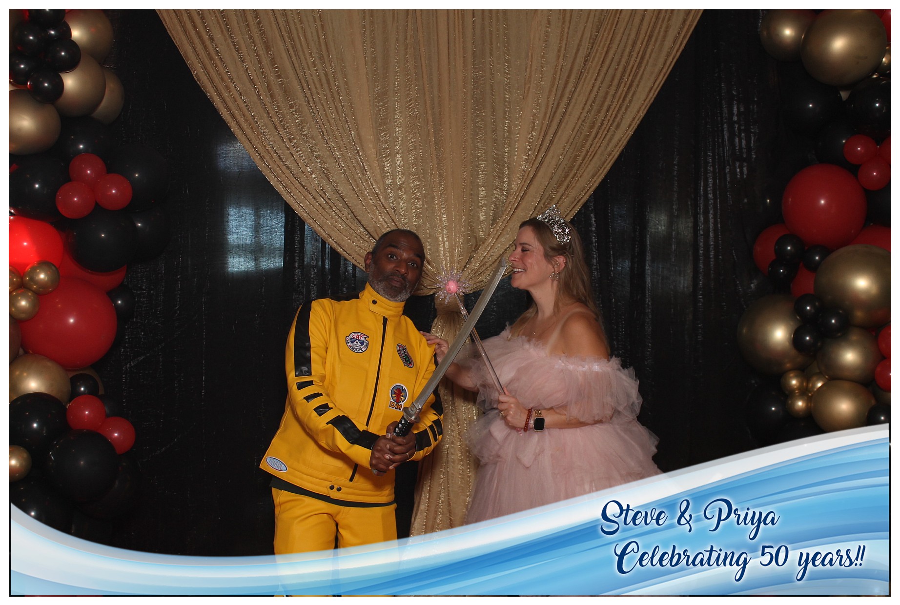 Steve & Priya Celebrating 50 Years | View more photos from the event at gallery.photoboothcincy.com/u/PhotoBoothCincy/Steve-Priya-Celebrating-50-Years