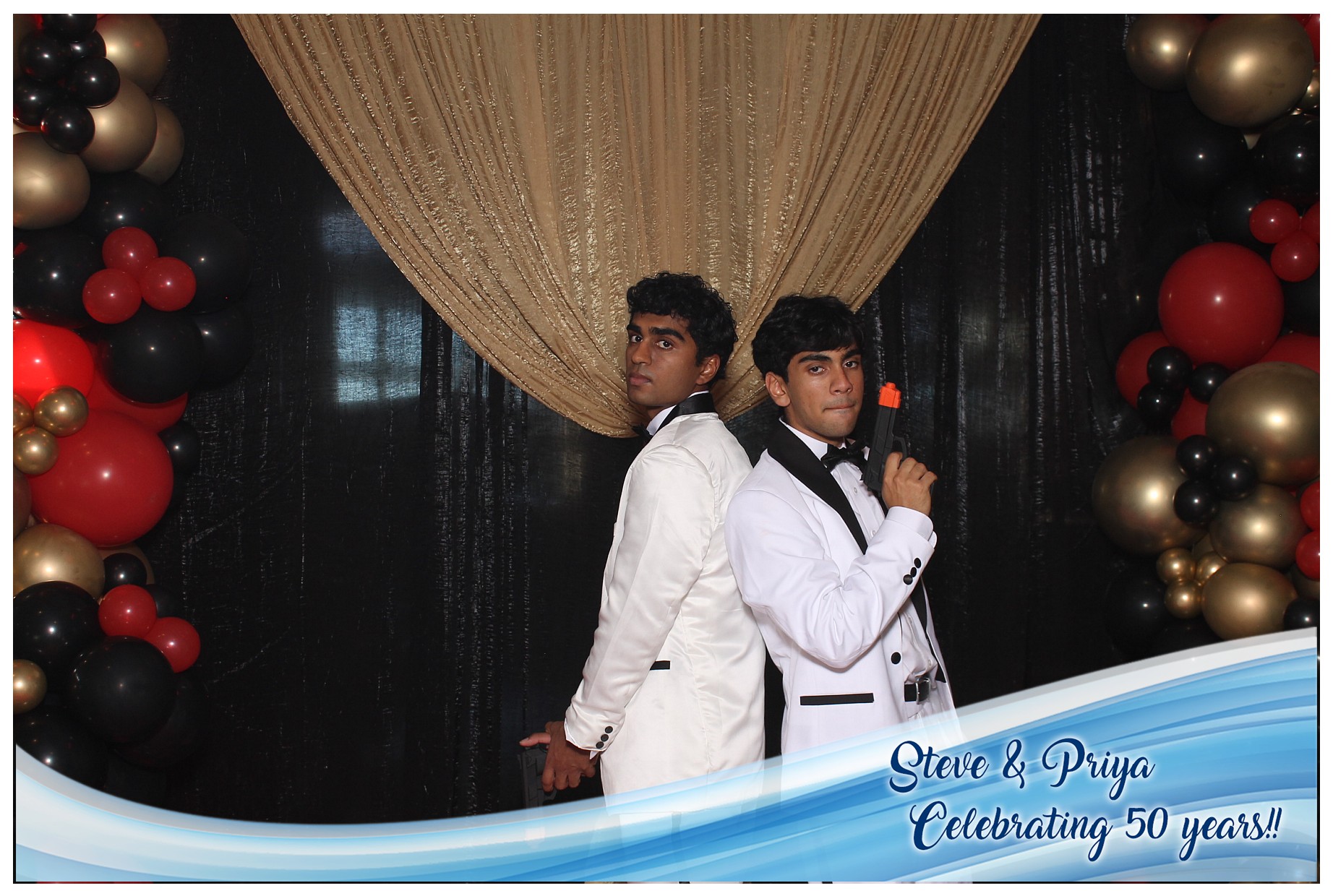 Steve & Priya Celebrating 50 Years | View more photos from the event at gallery.photoboothcincy.com/u/PhotoBoothCincy/Steve-Priya-Celebrating-50-Years