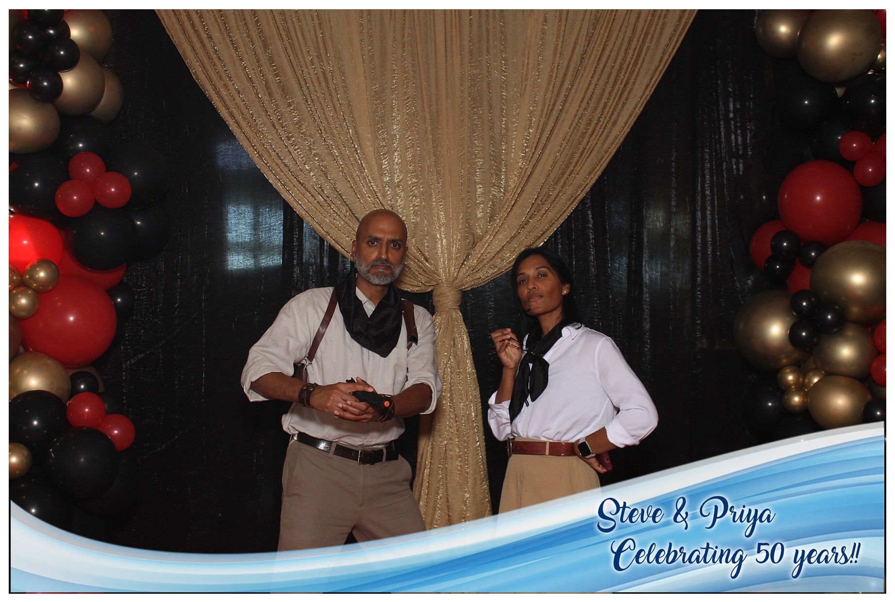 Steve & Priya Celebrating 50 Years | View more photos from the event at gallery.photoboothcincy.com/u/PhotoBoothCincy/Steve-Priya-Celebrating-50-Years