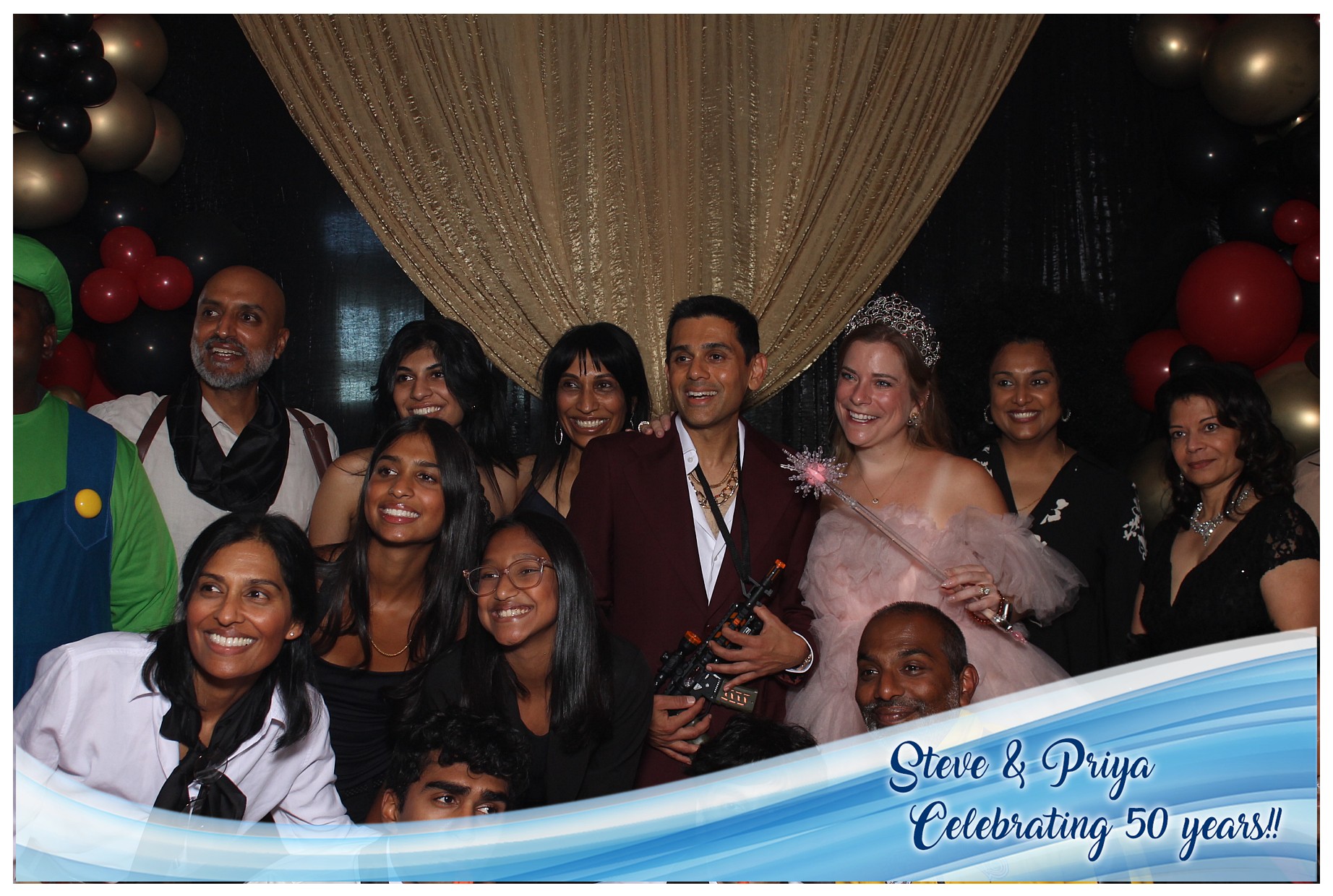Steve & Priya Celebrating 50 Years | View more photos from the event at gallery.photoboothcincy.com/u/PhotoBoothCincy/Steve-Priya-Celebrating-50-Years