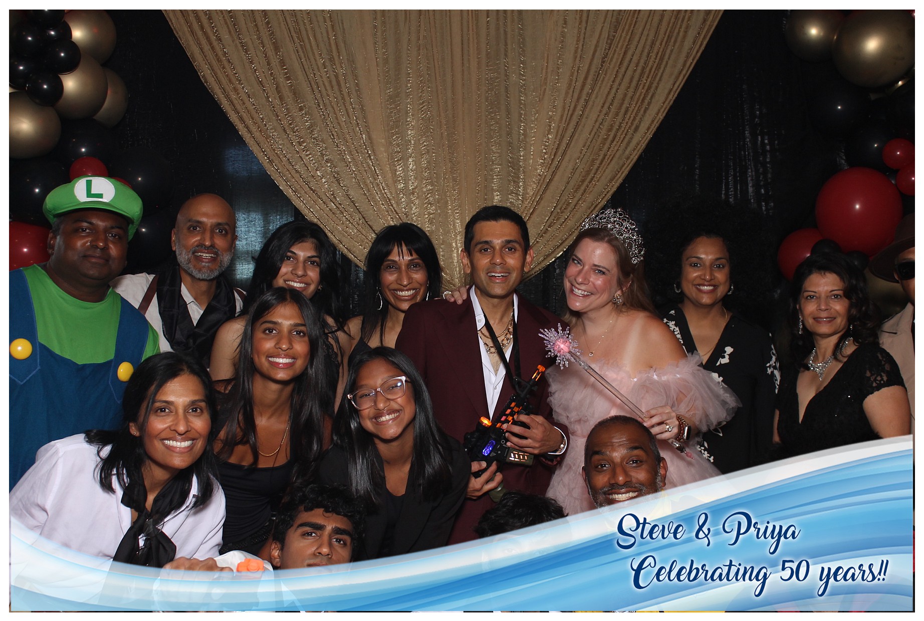 Steve & Priya Celebrating 50 Years | View more photos from the event at gallery.photoboothcincy.com/u/PhotoBoothCincy/Steve-Priya-Celebrating-50-Years