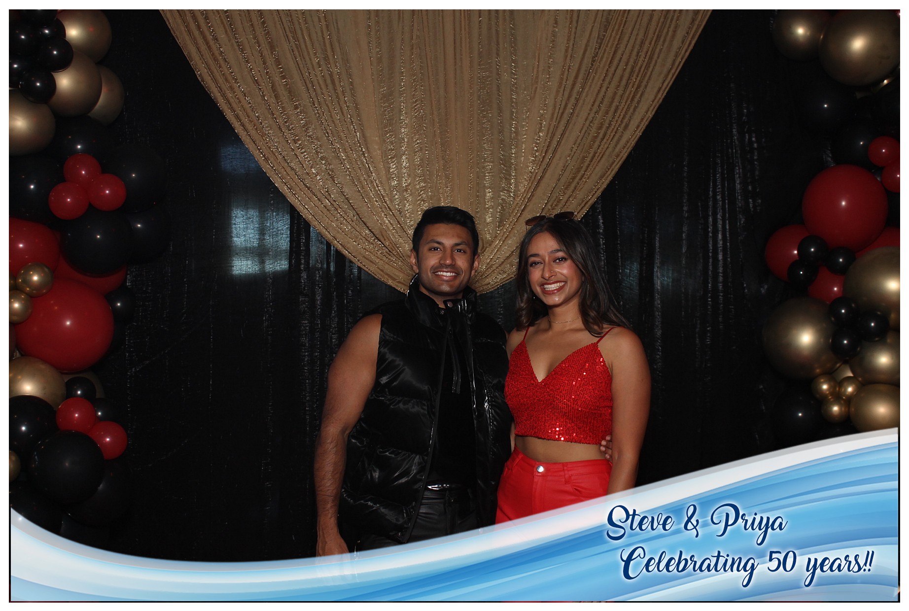 Steve & Priya Celebrating 50 Years | View more photos from the event at gallery.photoboothcincy.com/u/PhotoBoothCincy/Steve-Priya-Celebrating-50-Years