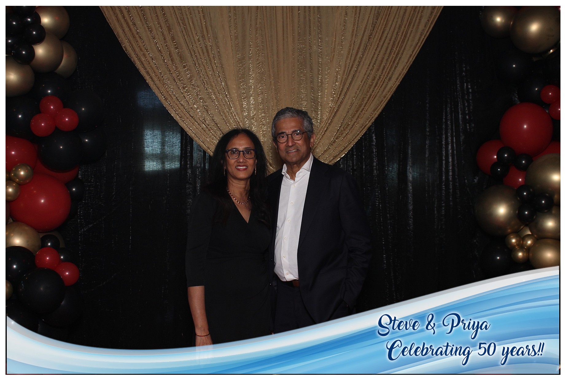 Steve & Priya Celebrating 50 Years | View more photos from the event at gallery.photoboothcincy.com/u/PhotoBoothCincy/Steve-Priya-Celebrating-50-Years
