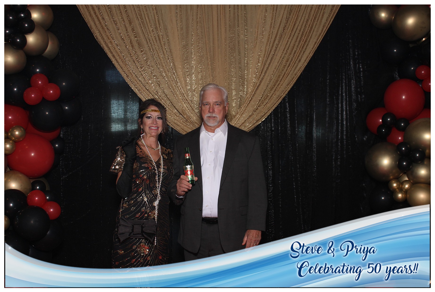 Steve & Priya Celebrating 50 Years | View more photos from the event at gallery.photoboothcincy.com/u/PhotoBoothCincy/Steve-Priya-Celebrating-50-Years