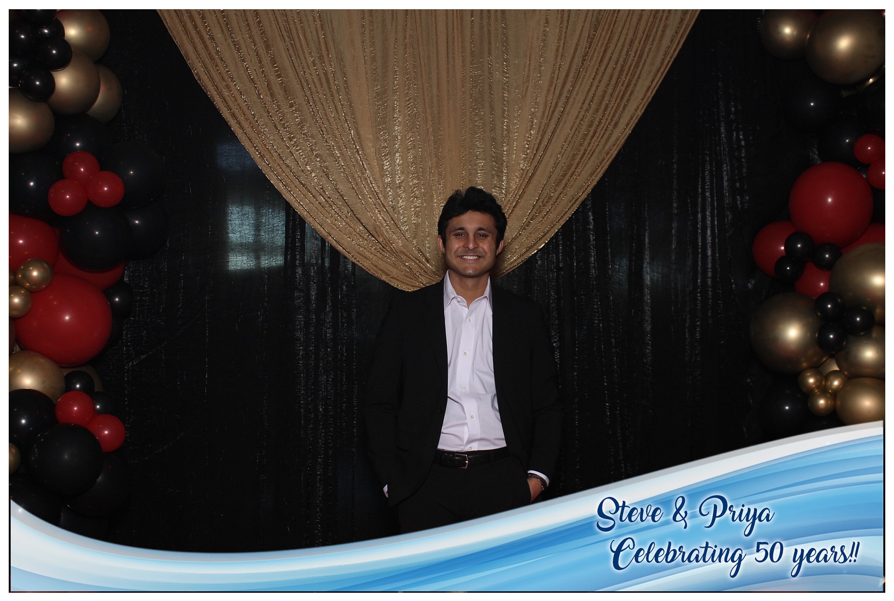 Steve & Priya Celebrating 50 Years | View more photos from the event at gallery.photoboothcincy.com/u/PhotoBoothCincy/Steve-Priya-Celebrating-50-Years