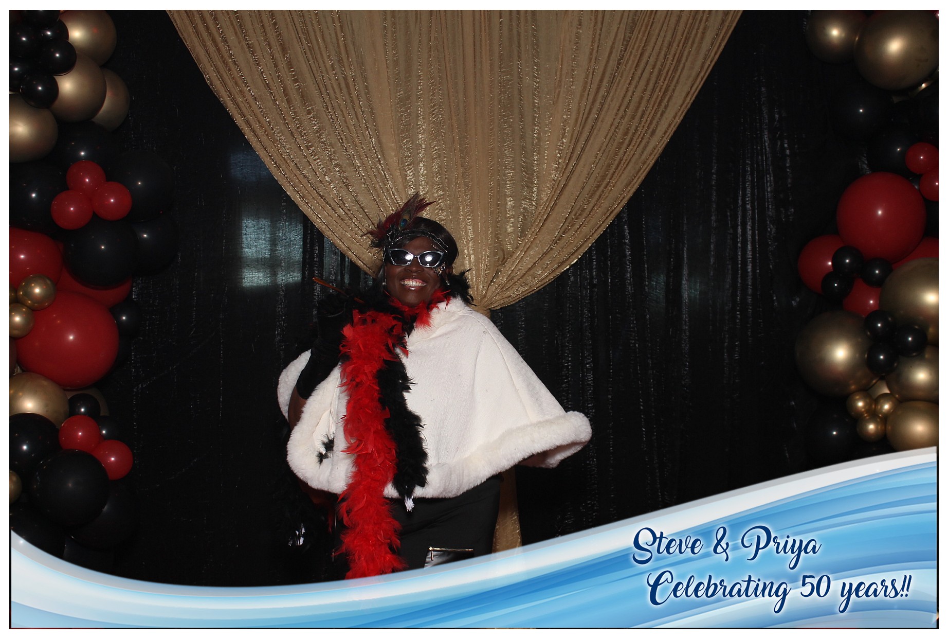 Steve & Priya Celebrating 50 Years | View more photos from the event at gallery.photoboothcincy.com/u/PhotoBoothCincy/Steve-Priya-Celebrating-50-Years