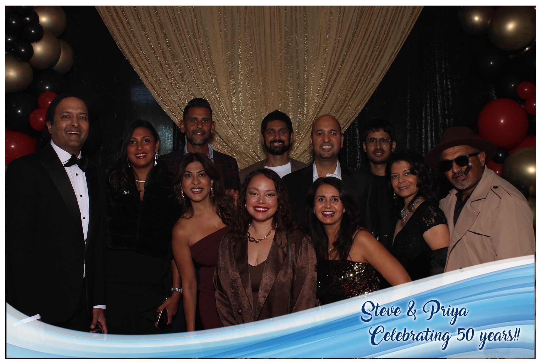 Steve & Priya Celebrating 50 Years | View more photos from the event at gallery.photoboothcincy.com/u/PhotoBoothCincy/Steve-Priya-Celebrating-50-Years