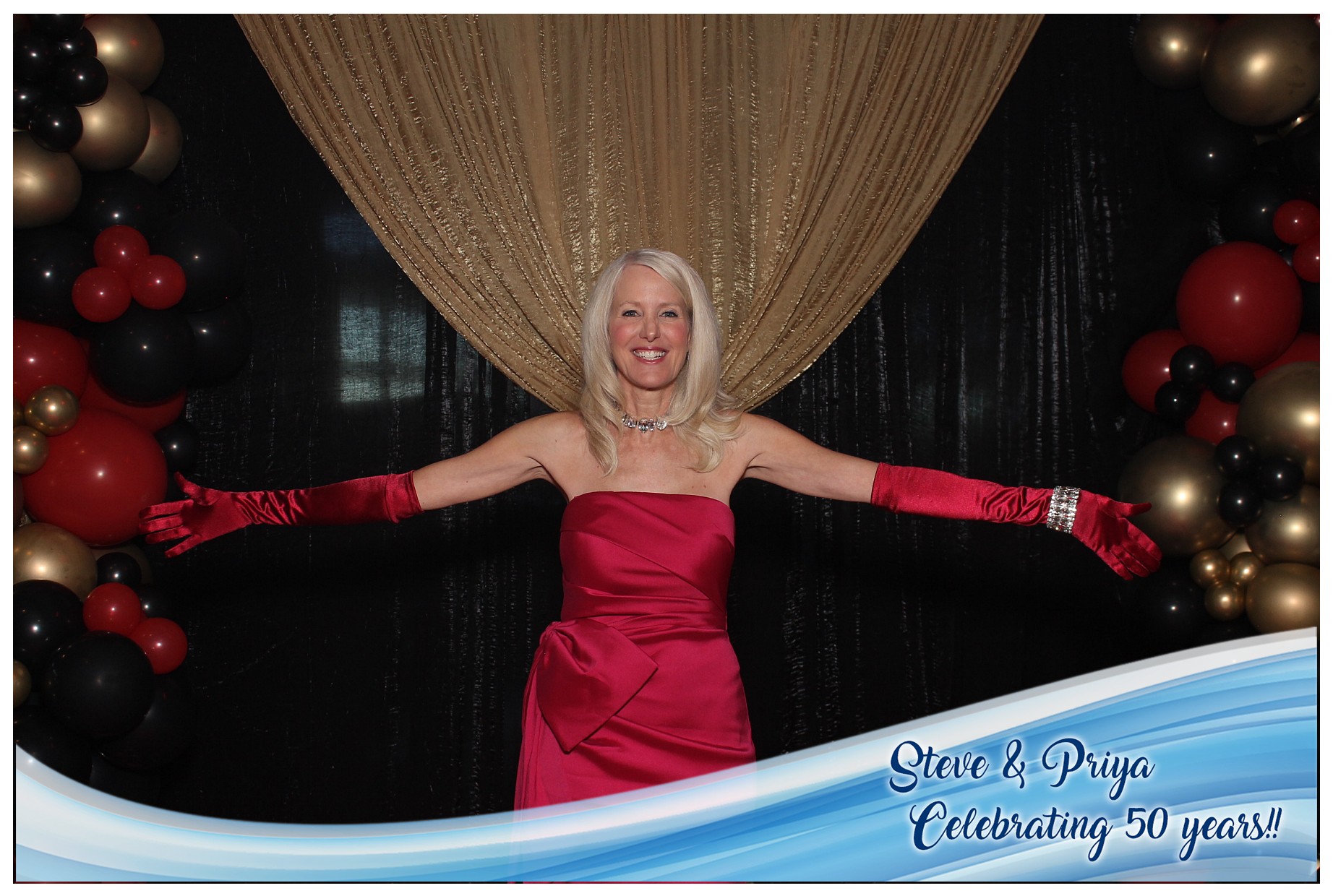 Steve & Priya Celebrating 50 Years | View more photos from the event at gallery.photoboothcincy.com/u/PhotoBoothCincy/Steve-Priya-Celebrating-50-Years