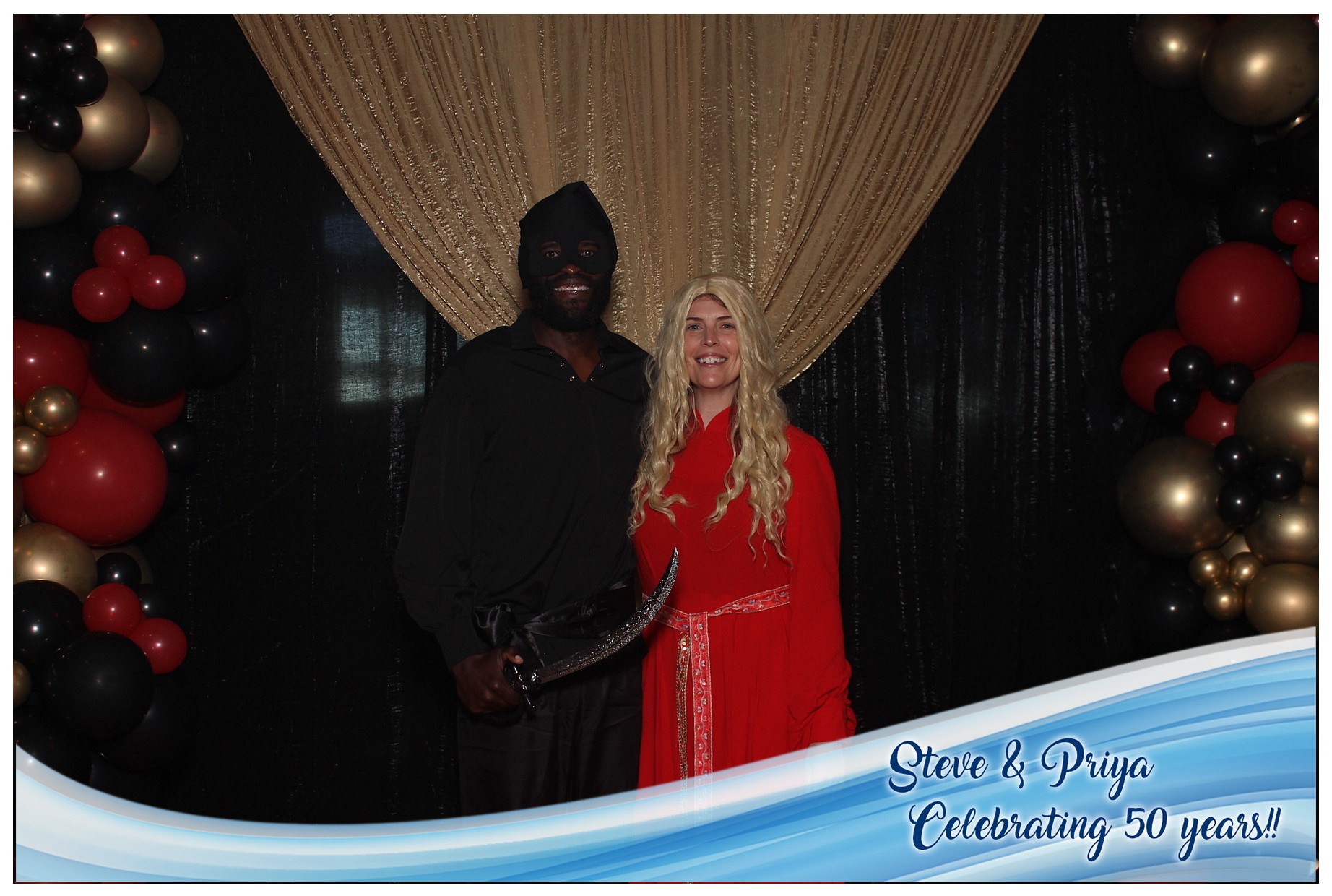 Steve & Priya Celebrating 50 Years | View more photos from the event at gallery.photoboothcincy.com/u/PhotoBoothCincy/Steve-Priya-Celebrating-50-Years