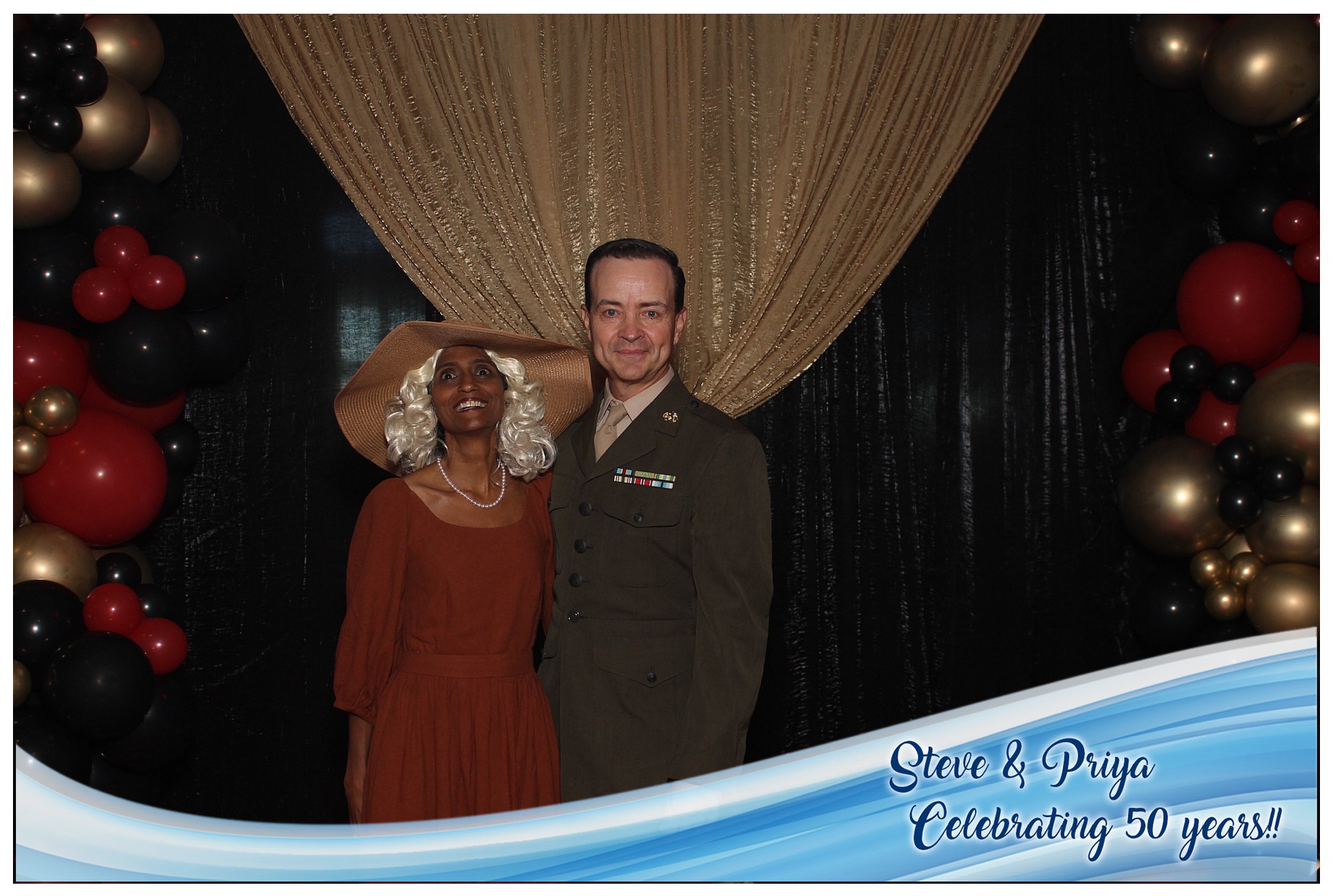Steve & Priya Celebrating 50 Years | View more photos from the event at gallery.photoboothcincy.com/u/PhotoBoothCincy/Steve-Priya-Celebrating-50-Years