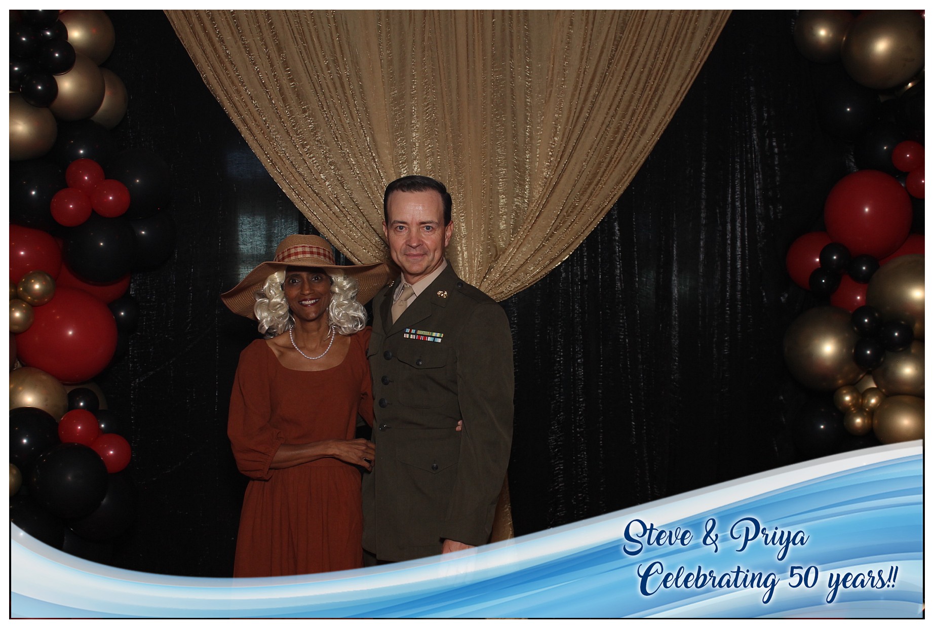 Steve & Priya Celebrating 50 Years | View more photos from the event at gallery.photoboothcincy.com/u/PhotoBoothCincy/Steve-Priya-Celebrating-50-Years