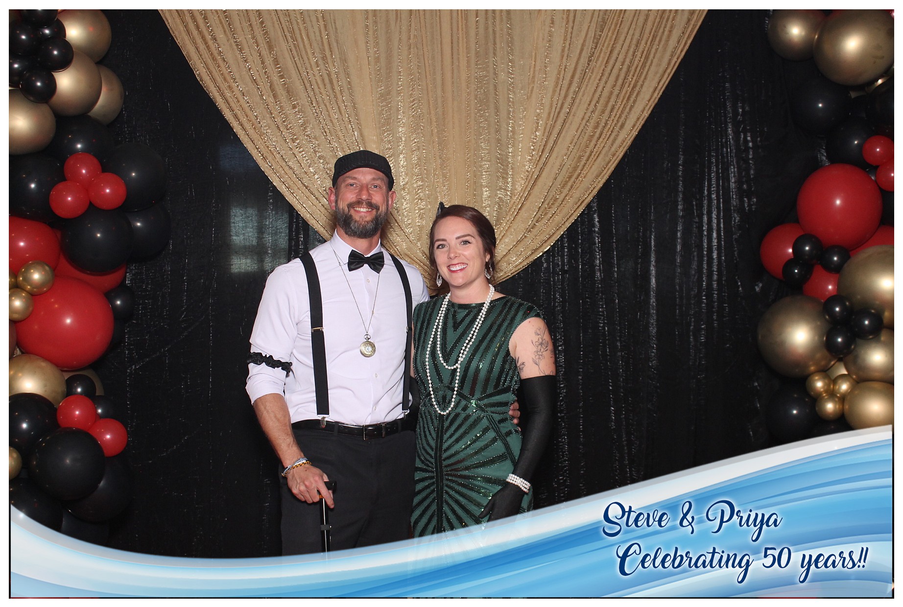 Steve & Priya Celebrating 50 Years | View more photos from the event at gallery.photoboothcincy.com/u/PhotoBoothCincy/Steve-Priya-Celebrating-50-Years