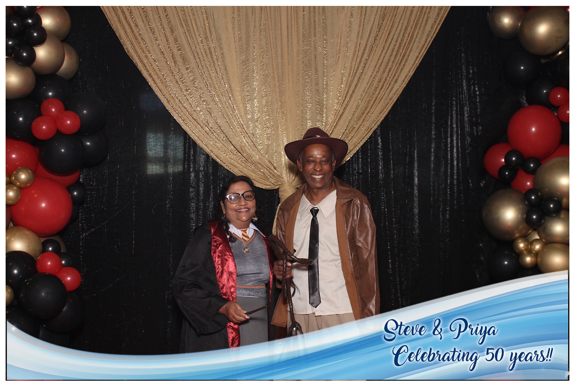 Steve & Priya Celebrating 50 Years | View more photos from the event at gallery.photoboothcincy.com/u/PhotoBoothCincy/Steve-Priya-Celebrating-50-Years