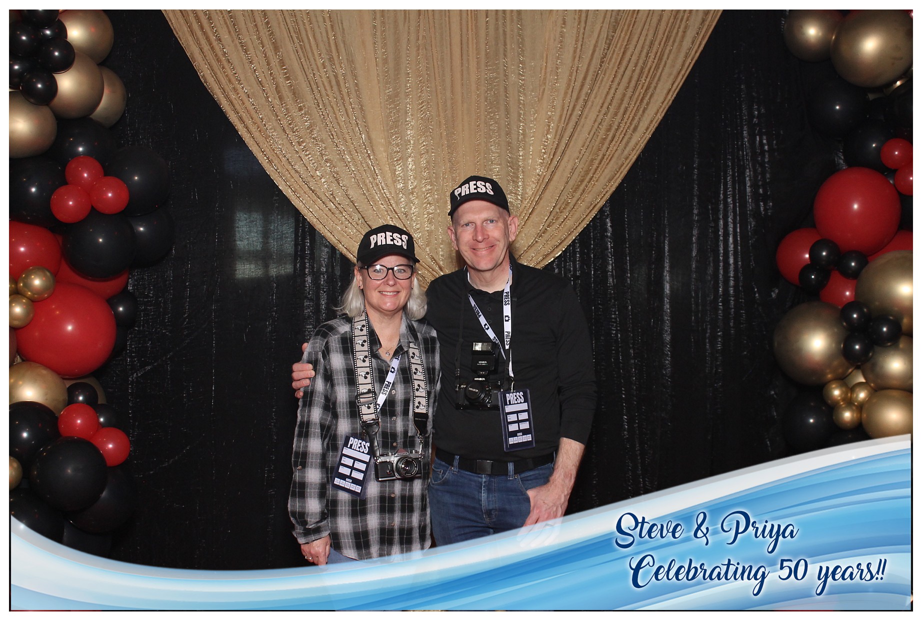 Steve & Priya Celebrating 50 Years | View more photos from the event at gallery.photoboothcincy.com/u/PhotoBoothCincy/Steve-Priya-Celebrating-50-Years