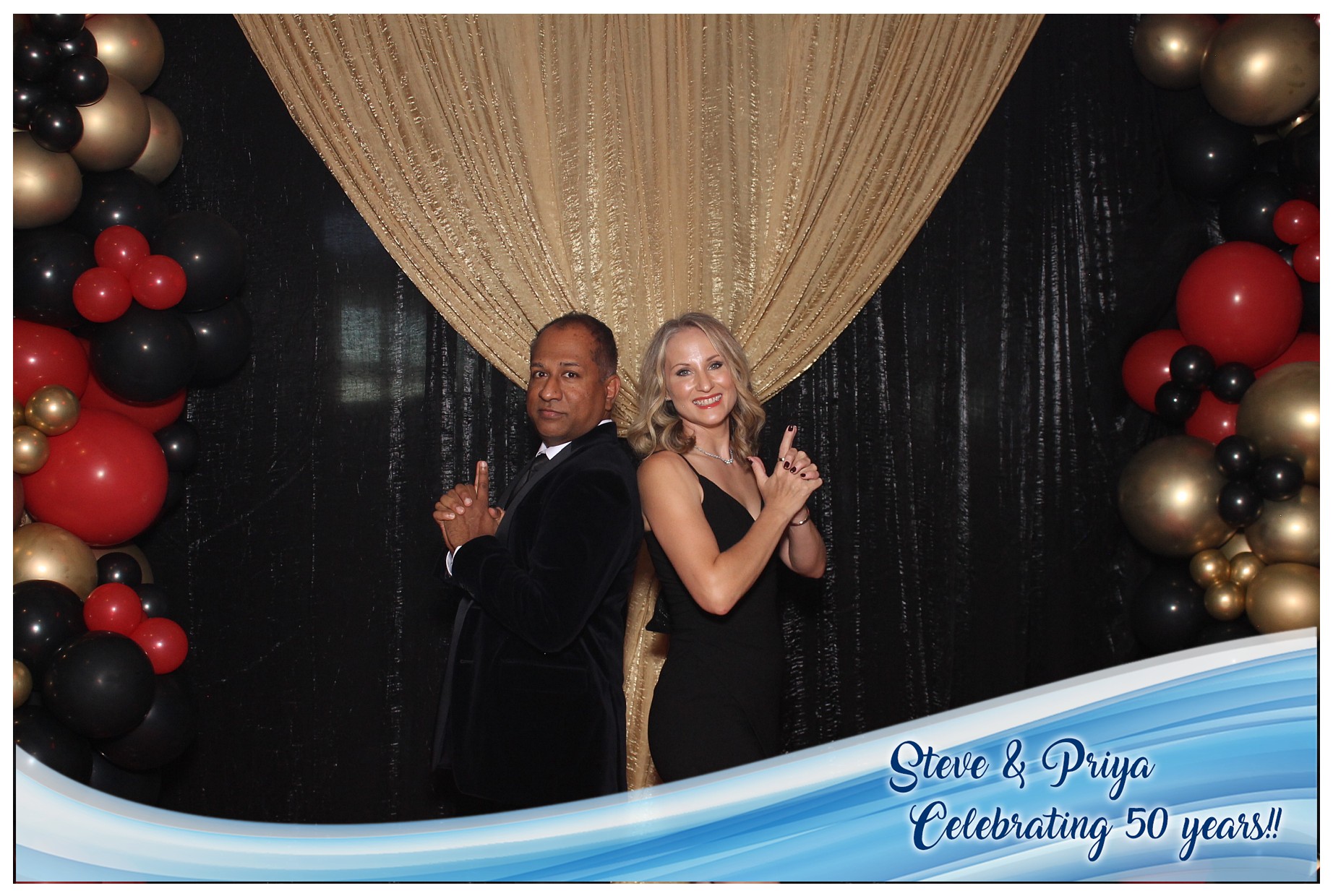 Steve & Priya Celebrating 50 Years | View more photos from the event at gallery.photoboothcincy.com/u/PhotoBoothCincy/Steve-Priya-Celebrating-50-Years