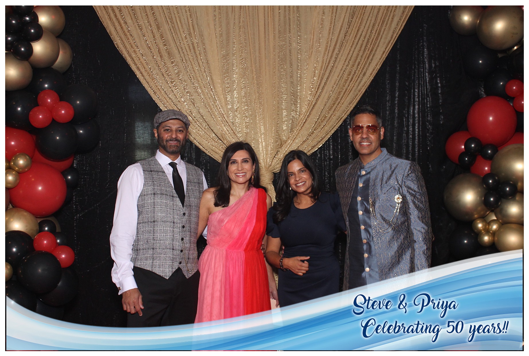 Steve & Priya Celebrating 50 Years | View more photos from the event at gallery.photoboothcincy.com/u/PhotoBoothCincy/Steve-Priya-Celebrating-50-Years