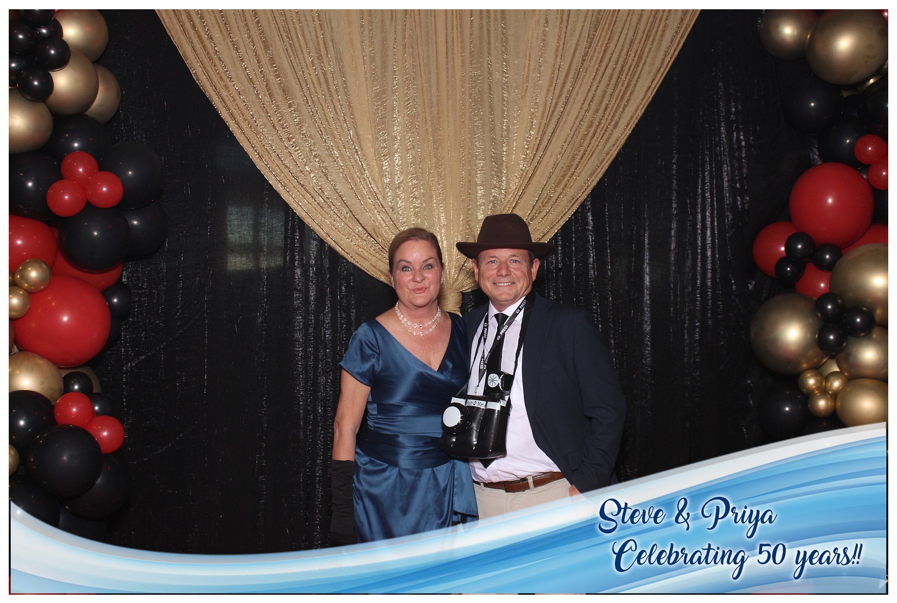 Steve & Priya Celebrating 50 Years | View more photos from the event at gallery.photoboothcincy.com/u/PhotoBoothCincy/Steve-Priya-Celebrating-50-Years