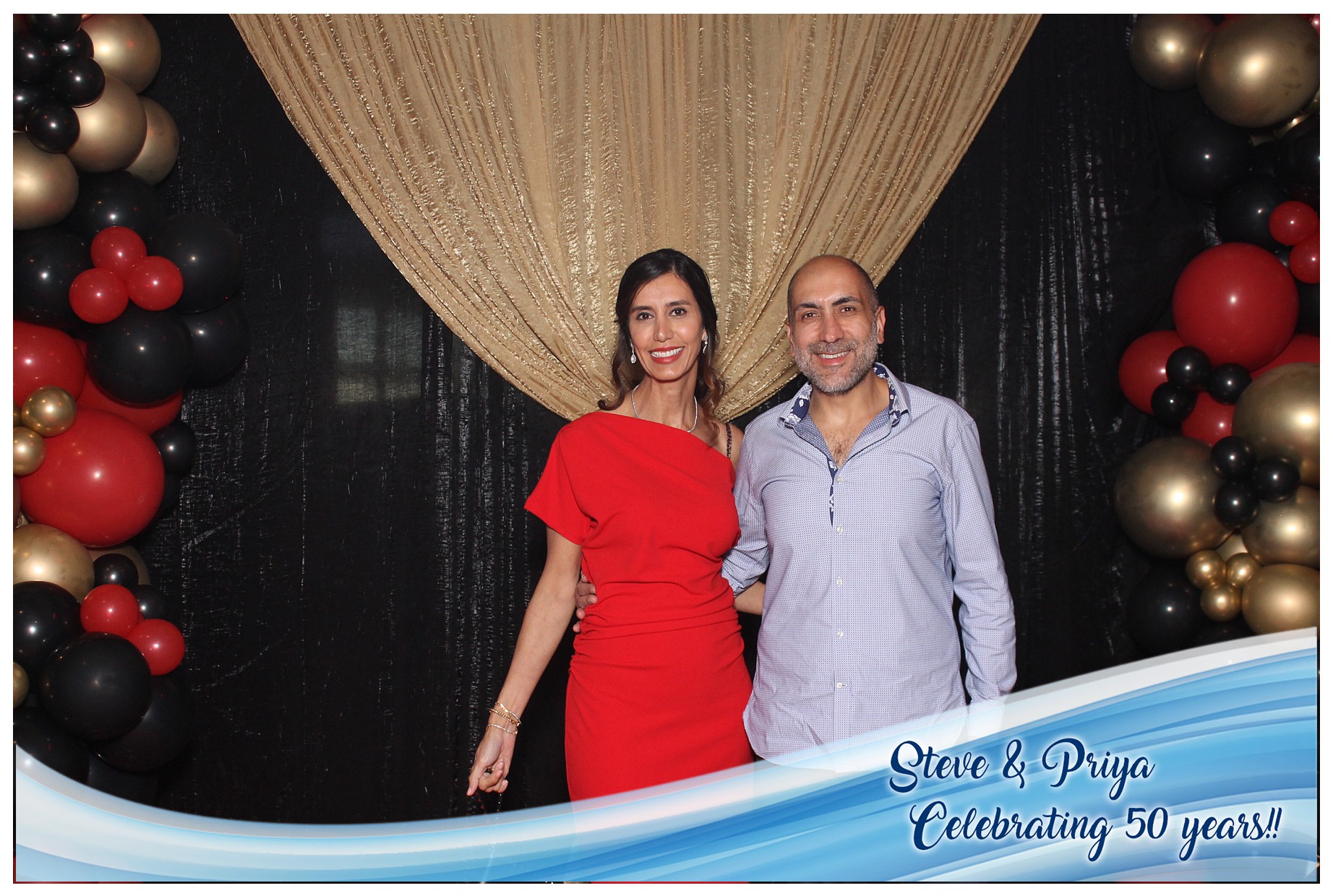 Steve & Priya Celebrating 50 Years | View more photos from the event at gallery.photoboothcincy.com/u/PhotoBoothCincy/Steve-Priya-Celebrating-50-Years