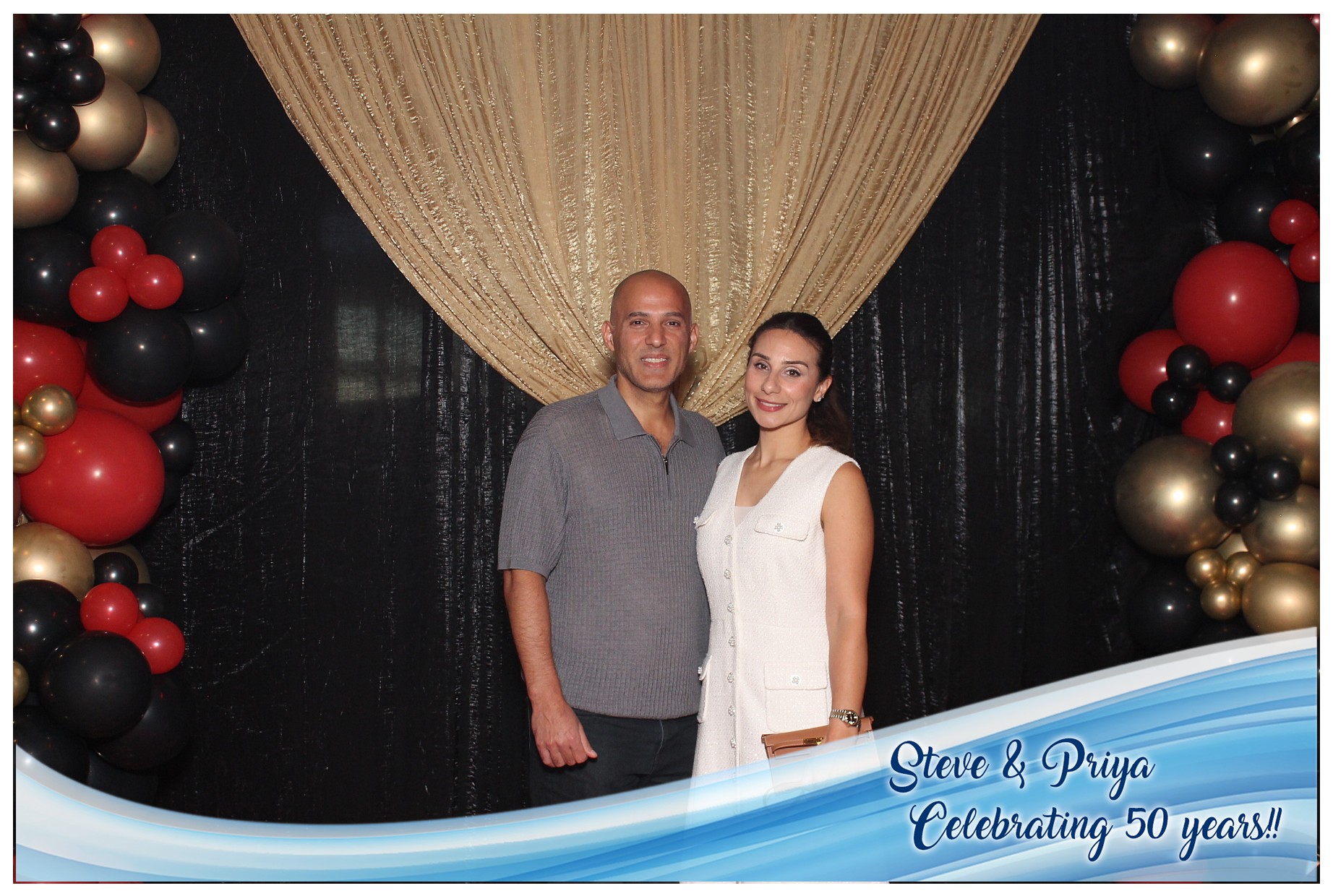 Steve & Priya Celebrating 50 Years | View more photos from the event at gallery.photoboothcincy.com/u/PhotoBoothCincy/Steve-Priya-Celebrating-50-Years