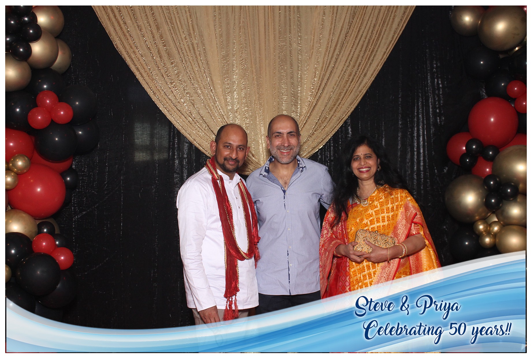 Steve & Priya Celebrating 50 Years | View more photos from the event at gallery.photoboothcincy.com/u/PhotoBoothCincy/Steve-Priya-Celebrating-50-Years