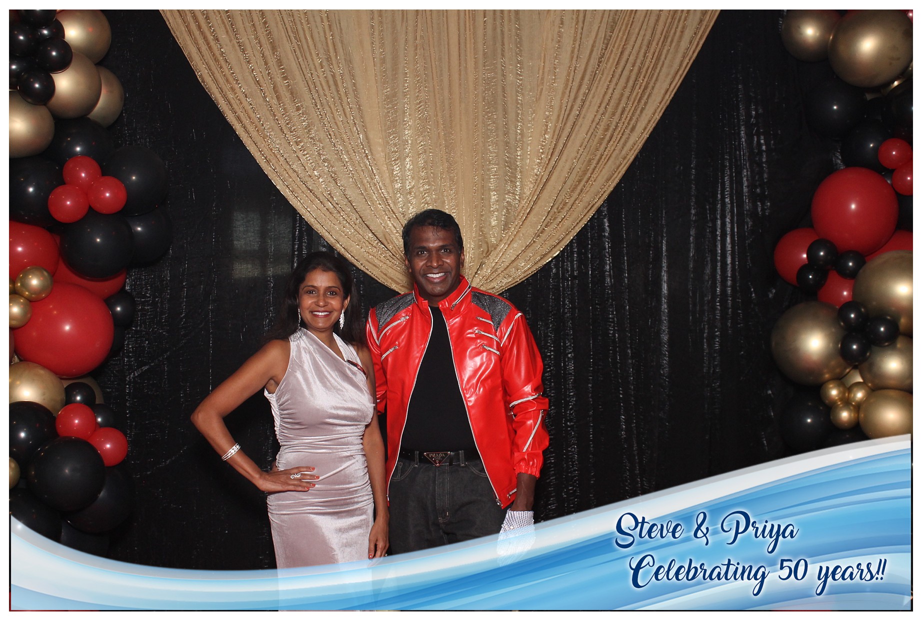Steve & Priya Celebrating 50 Years | View more photos from the event at gallery.photoboothcincy.com/u/PhotoBoothCincy/Steve-Priya-Celebrating-50-Years