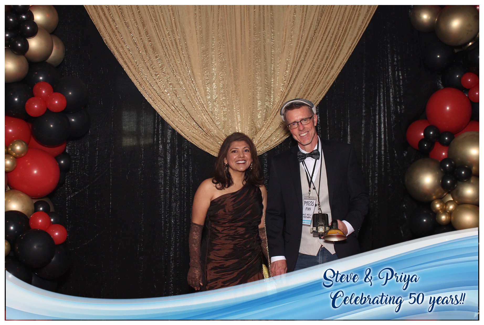 Steve & Priya Celebrating 50 Years | View more photos from the event at gallery.photoboothcincy.com/u/PhotoBoothCincy/Steve-Priya-Celebrating-50-Years