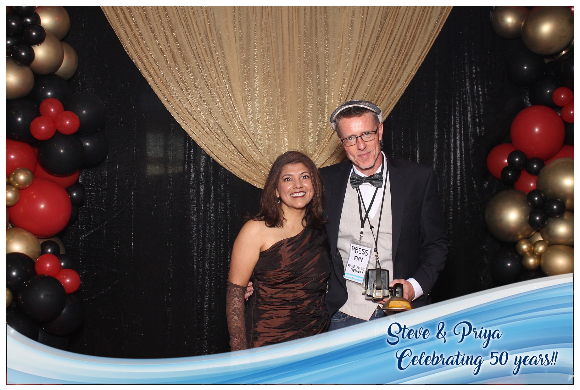 Steve & Priya Celebrating 50 Years | View more photos from the event at gallery.photoboothcincy.com/u/PhotoBoothCincy/Steve-Priya-Celebrating-50-Years