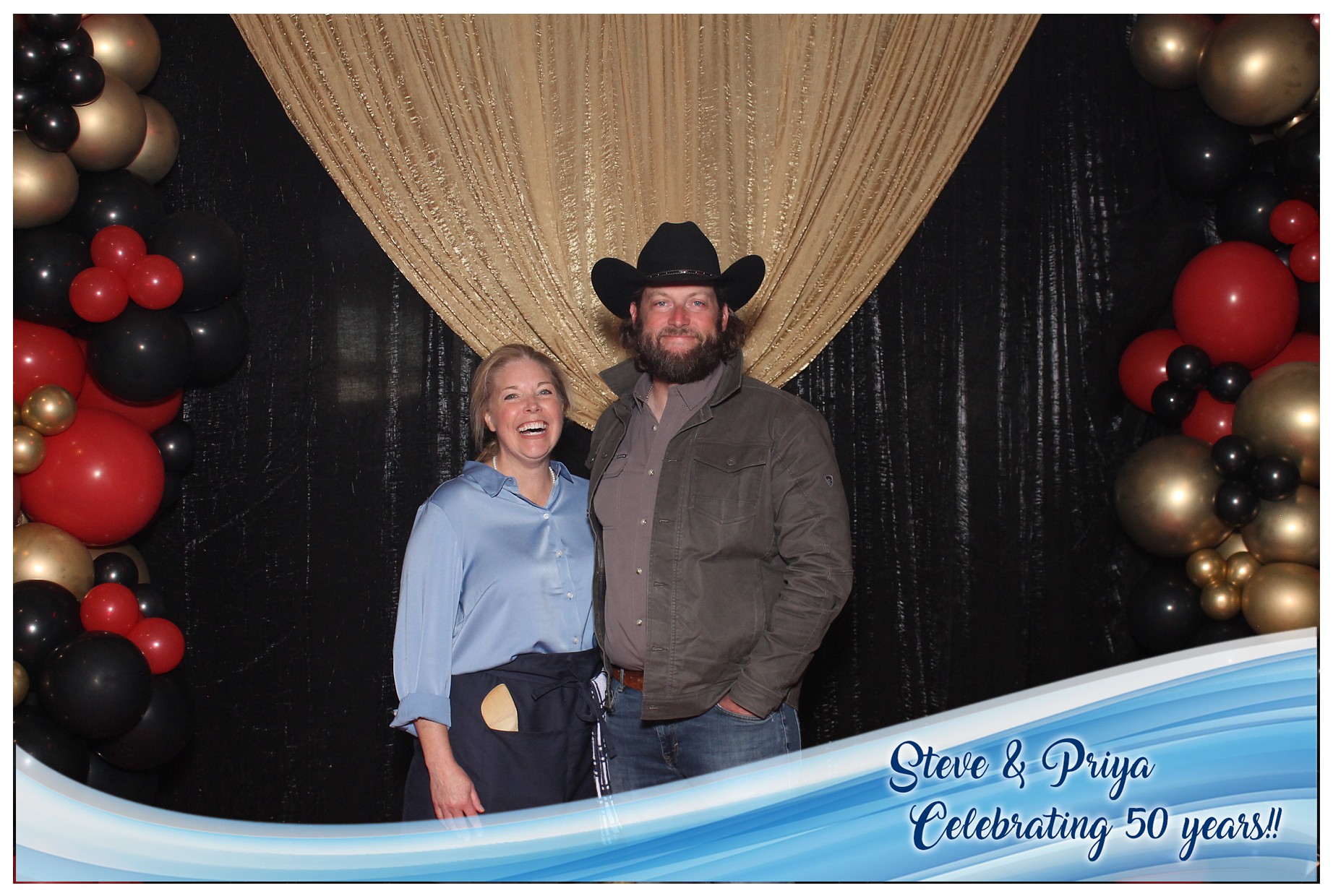 Steve & Priya Celebrating 50 Years | View more photos from the event at gallery.photoboothcincy.com/u/PhotoBoothCincy/Steve-Priya-Celebrating-50-Years