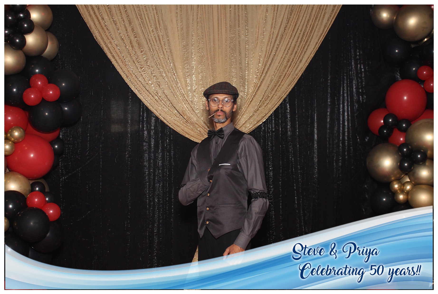 Steve & Priya Celebrating 50 Years | View more photos from the event at gallery.photoboothcincy.com/u/PhotoBoothCincy/Steve-Priya-Celebrating-50-Years