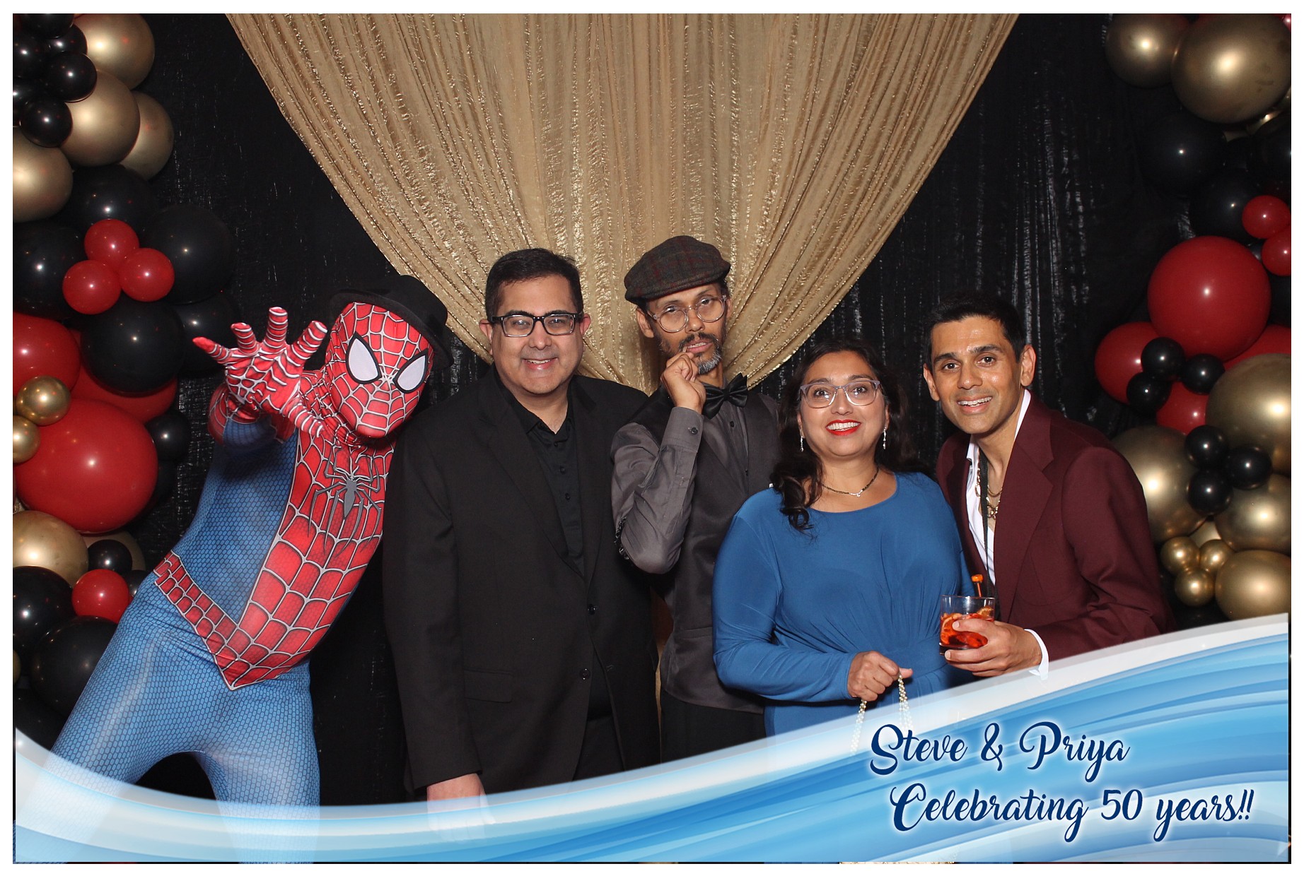 Steve & Priya Celebrating 50 Years | View more photos from the event at gallery.photoboothcincy.com/u/PhotoBoothCincy/Steve-Priya-Celebrating-50-Years