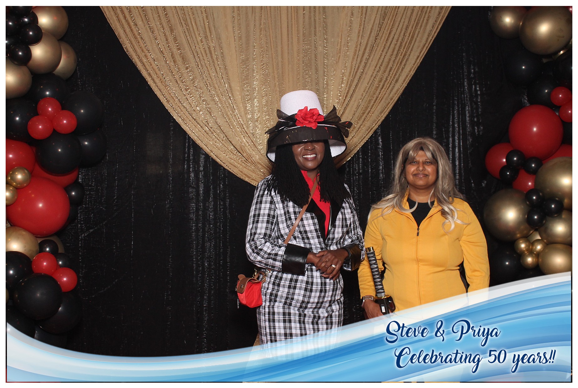 Steve & Priya Celebrating 50 Years | View more photos from the event at gallery.photoboothcincy.com/u/PhotoBoothCincy/Steve-Priya-Celebrating-50-Years