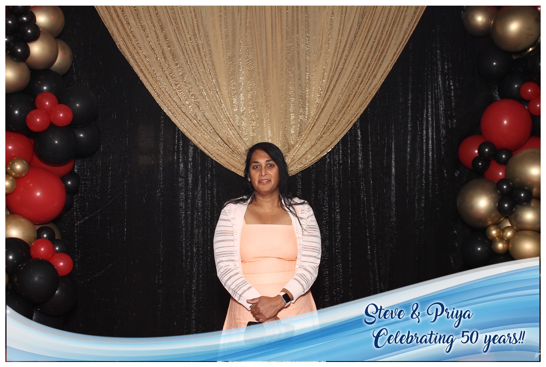 Steve & Priya Celebrating 50 Years | View more photos from the event at gallery.photoboothcincy.com/u/PhotoBoothCincy/Steve-Priya-Celebrating-50-Years