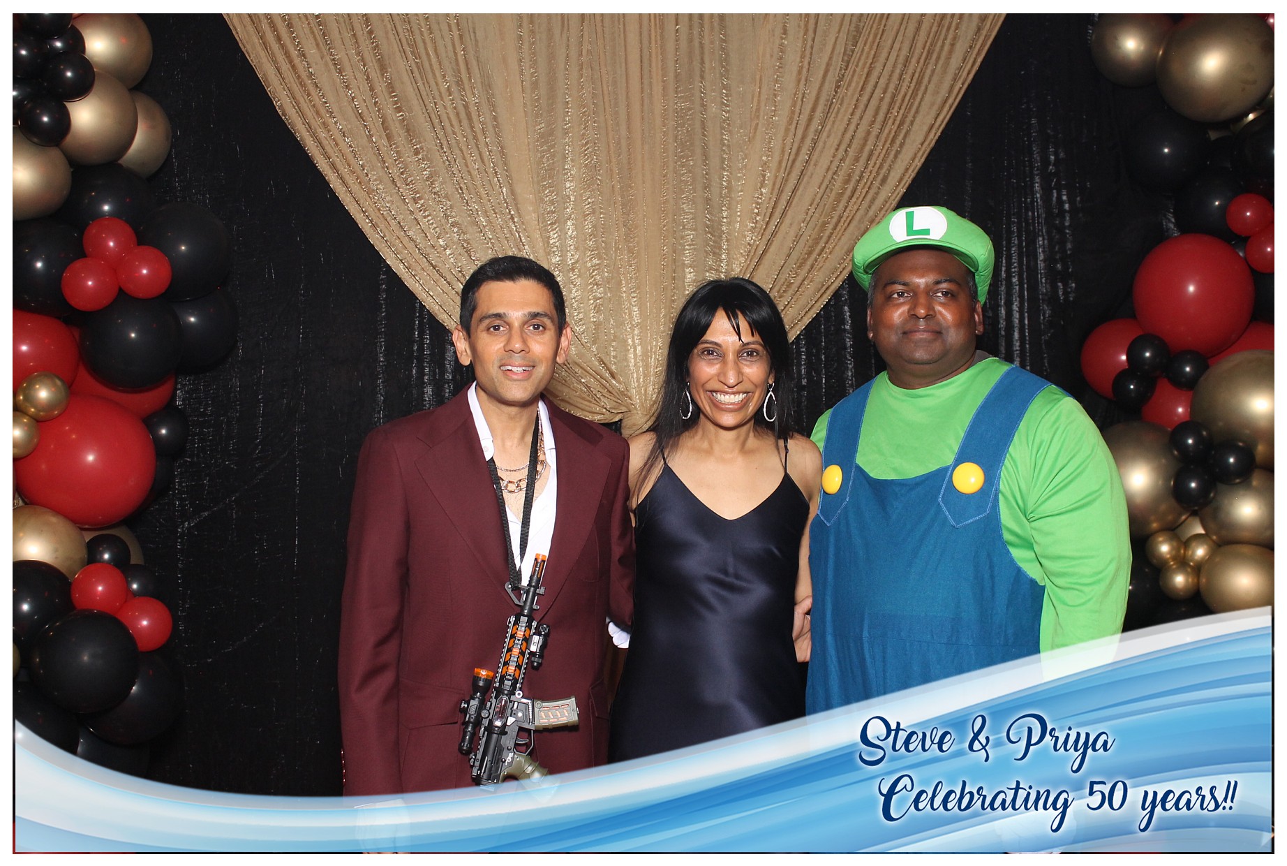 Steve & Priya Celebrating 50 Years | View more photos from the event at gallery.photoboothcincy.com/u/PhotoBoothCincy/Steve-Priya-Celebrating-50-Years