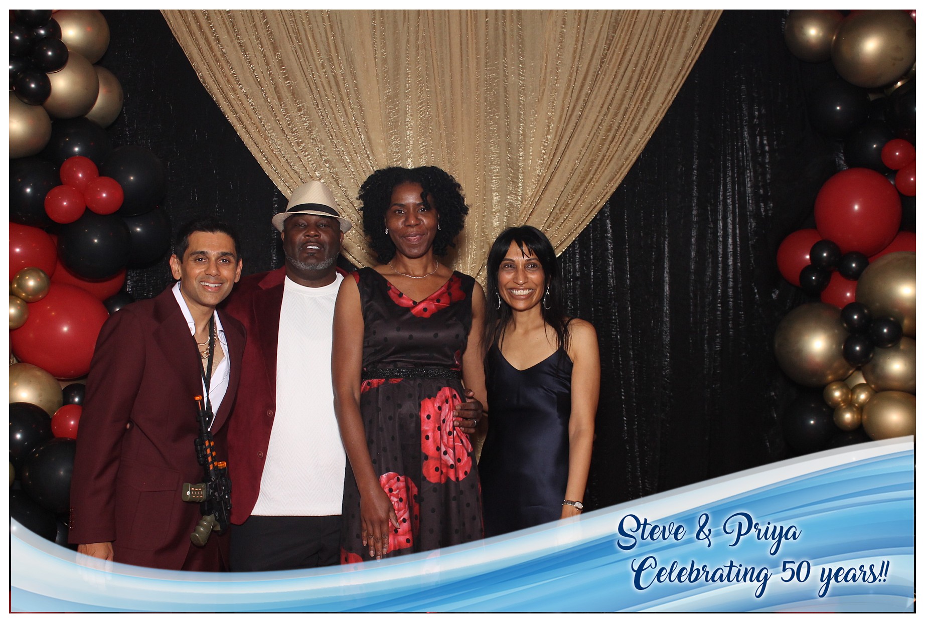 Steve & Priya Celebrating 50 Years | View more photos from the event at gallery.photoboothcincy.com/u/PhotoBoothCincy/Steve-Priya-Celebrating-50-Years