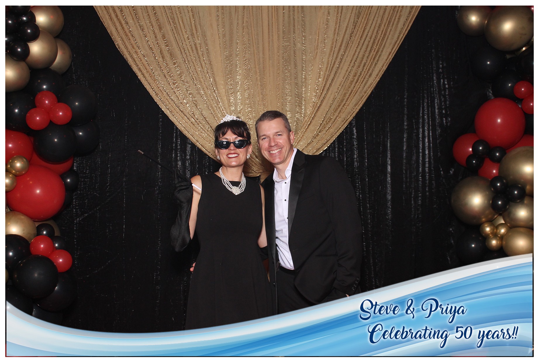 Steve & Priya Celebrating 50 Years | View more photos from the event at gallery.photoboothcincy.com/u/PhotoBoothCincy/Steve-Priya-Celebrating-50-Years
