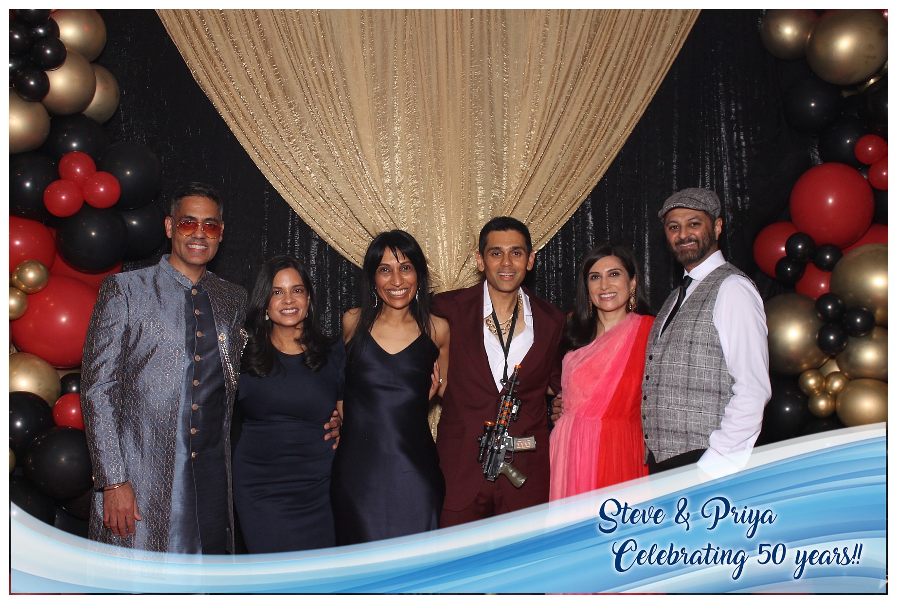 Steve & Priya Celebrating 50 Years | View more photos from the event at gallery.photoboothcincy.com/u/PhotoBoothCincy/Steve-Priya-Celebrating-50-Years