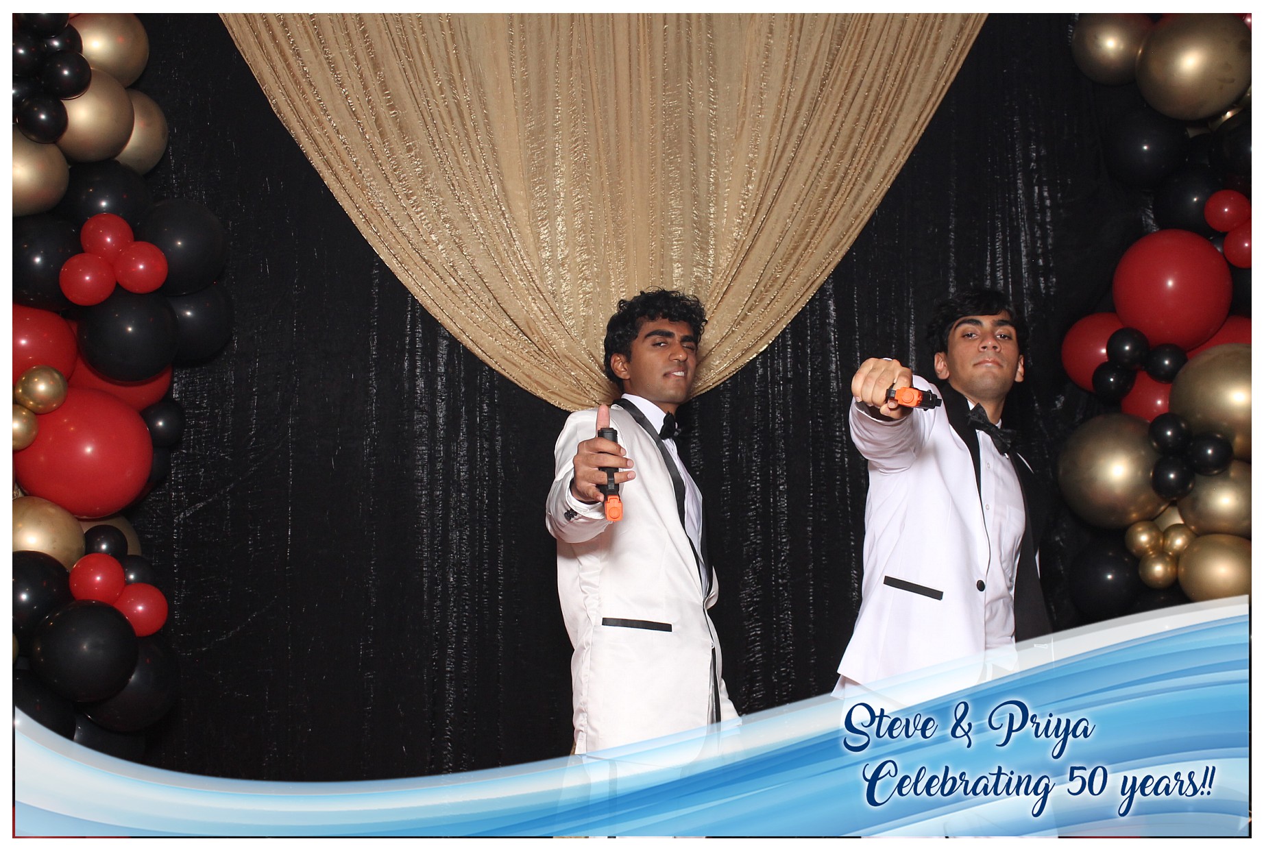 Steve & Priya Celebrating 50 Years | View more photos from the event at gallery.photoboothcincy.com/u/PhotoBoothCincy/Steve-Priya-Celebrating-50-Years