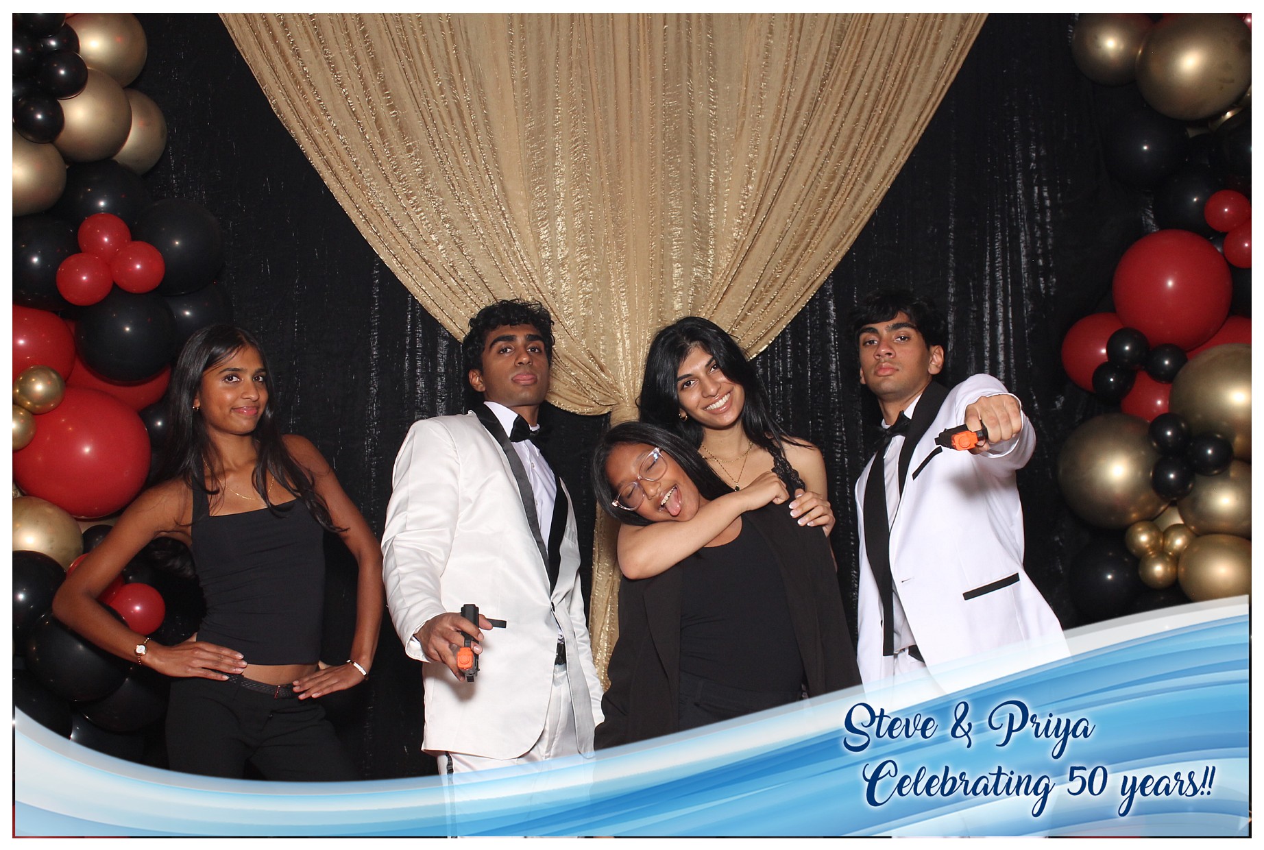 Steve & Priya Celebrating 50 Years | View more photos from the event at gallery.photoboothcincy.com/u/PhotoBoothCincy/Steve-Priya-Celebrating-50-Years